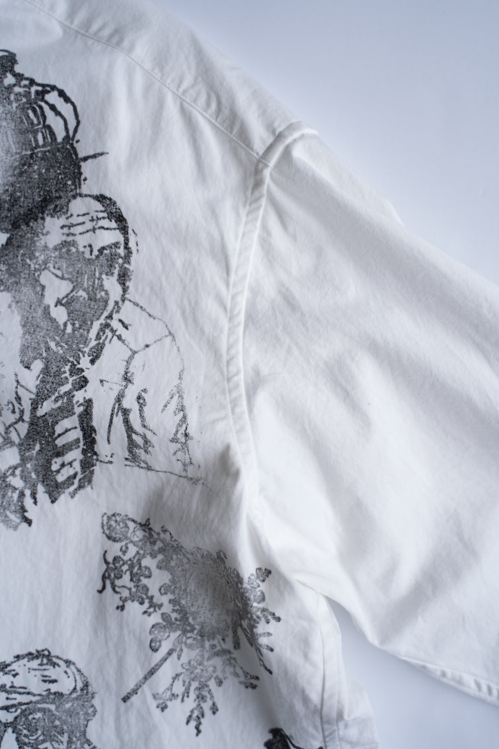 【ラスト1点】Relaxed Fit Shirt/リラックスドフィットシャツ(OFF WHITE-Print)