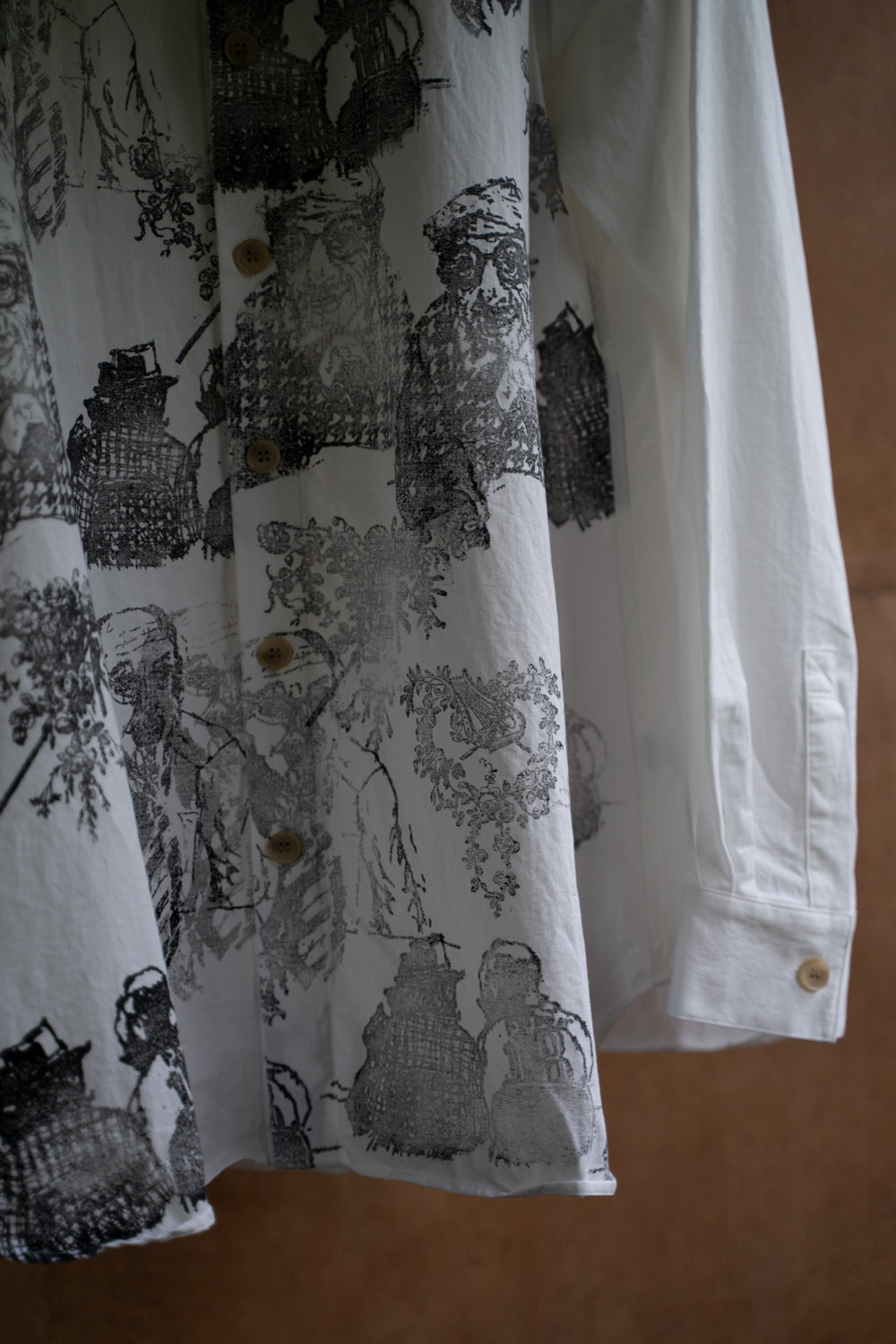 【ラスト1点】Relaxed Fit Shirt/リラックスドフィットシャツ(OFF WHITE-Print)