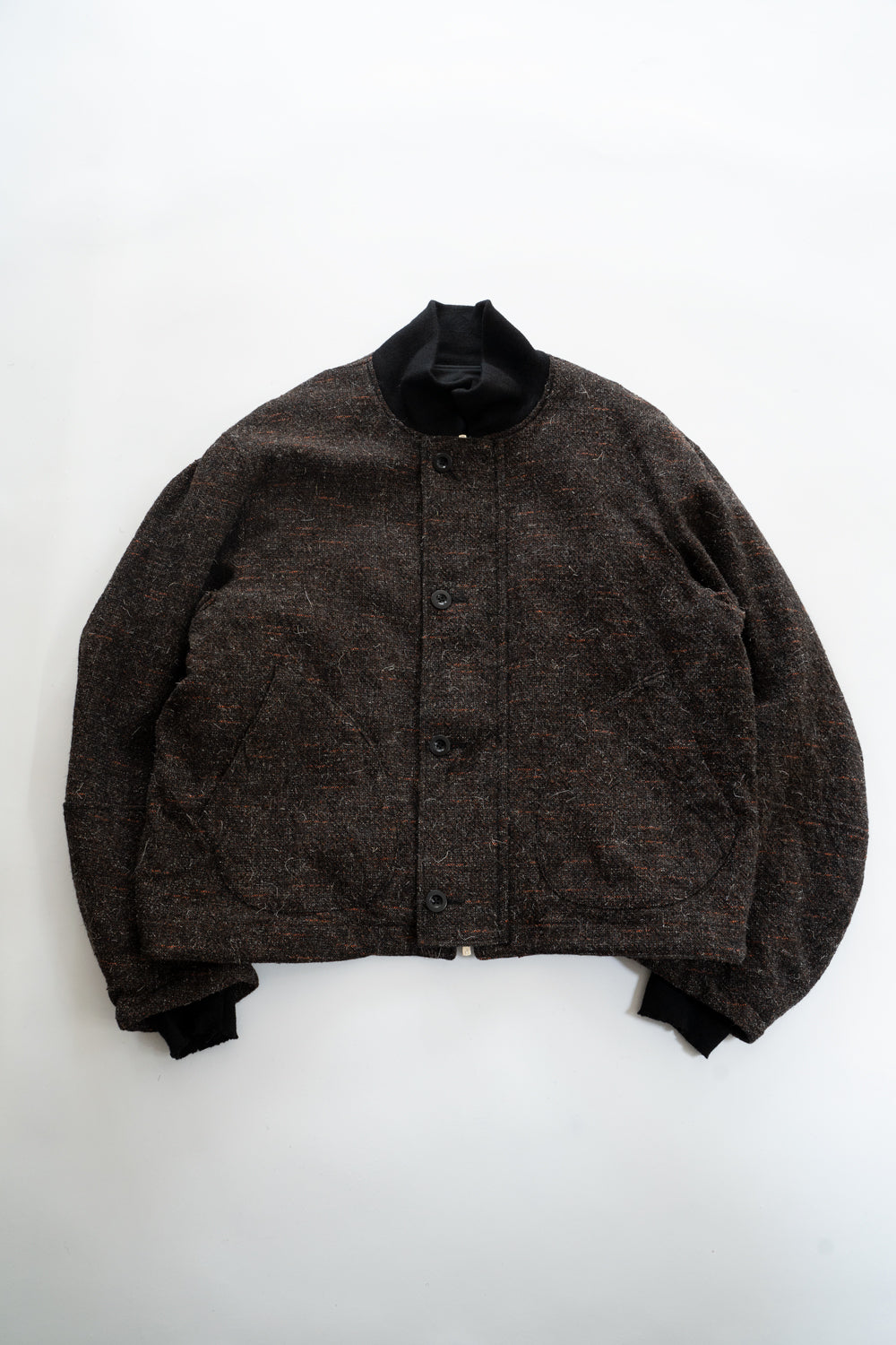 【ラスト1点】Volume Sleeve Tankers Blouson(MIX BROWN)