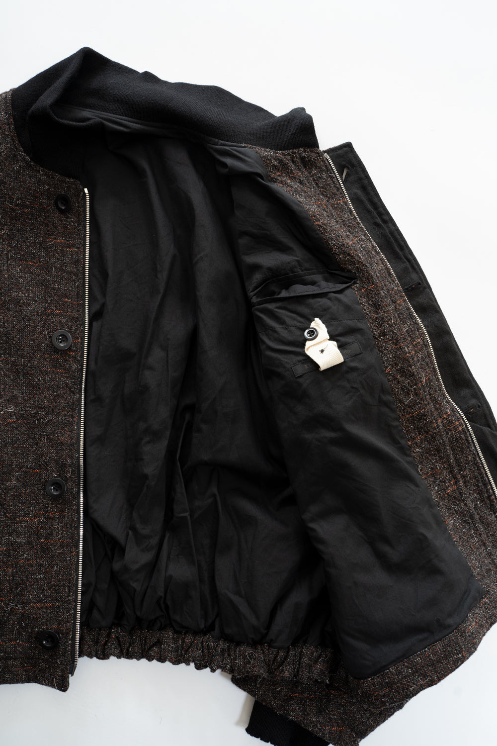 【ラスト1点】Volume Sleeve Tankers Blouson(MIX BROWN)