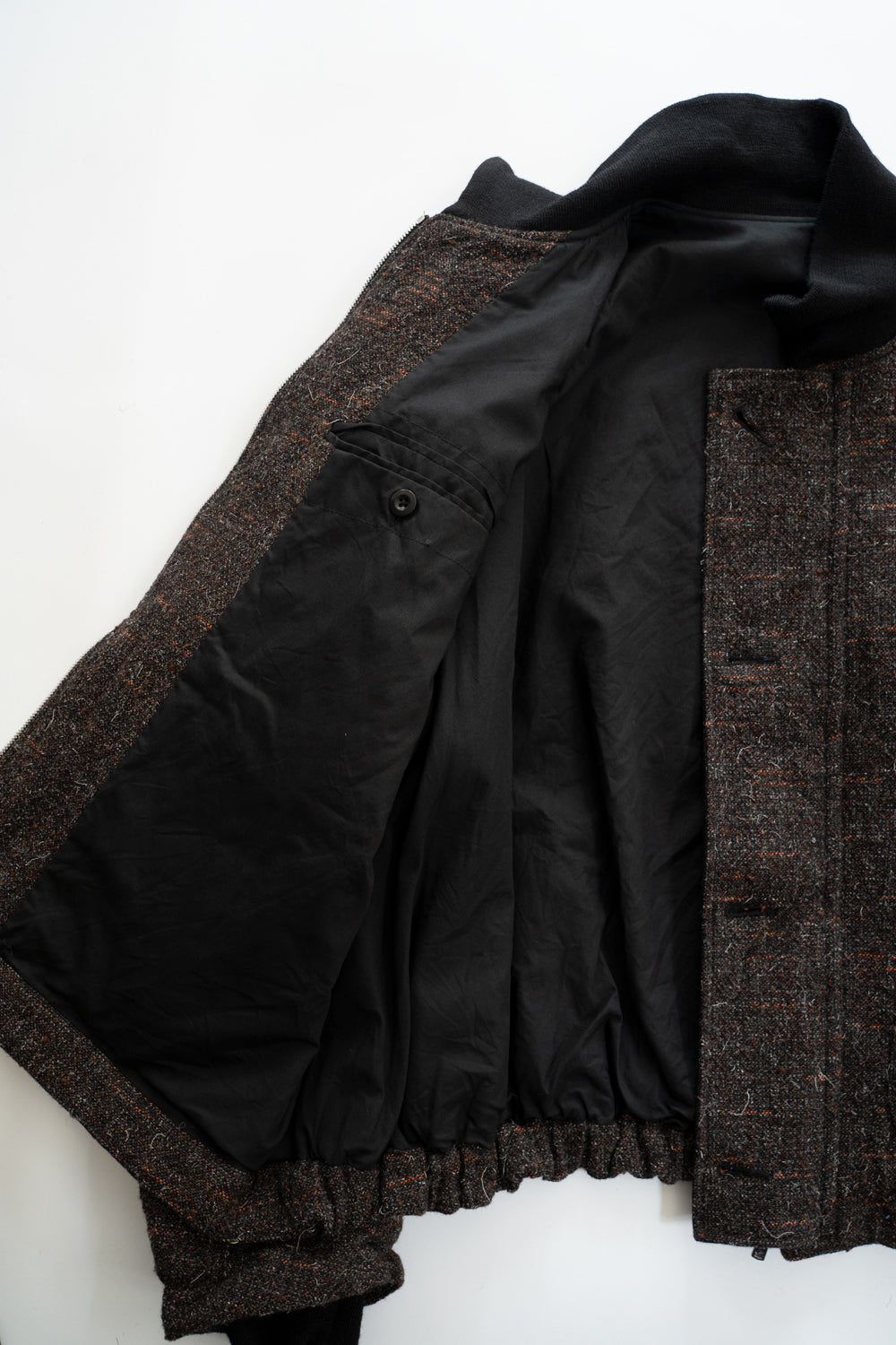 【ラスト1点】Volume Sleeve Tankers Blouson(MIX BROWN)