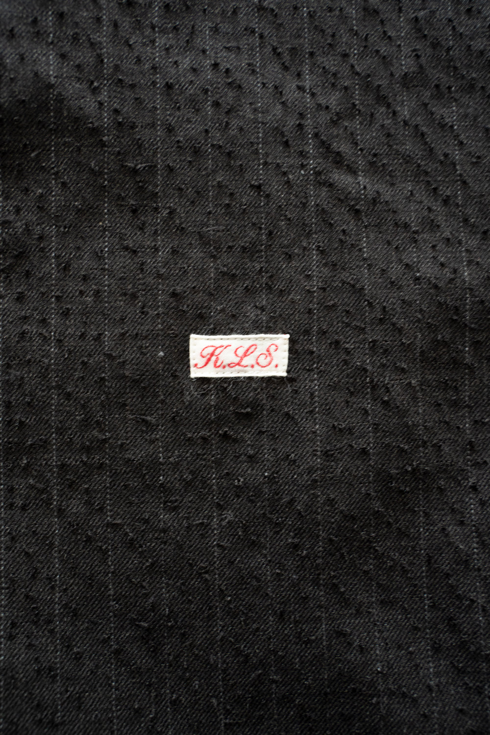 【ラスト1点】Relaxed Fit Wool Long Shirt(IRON BROWN STRIPES)