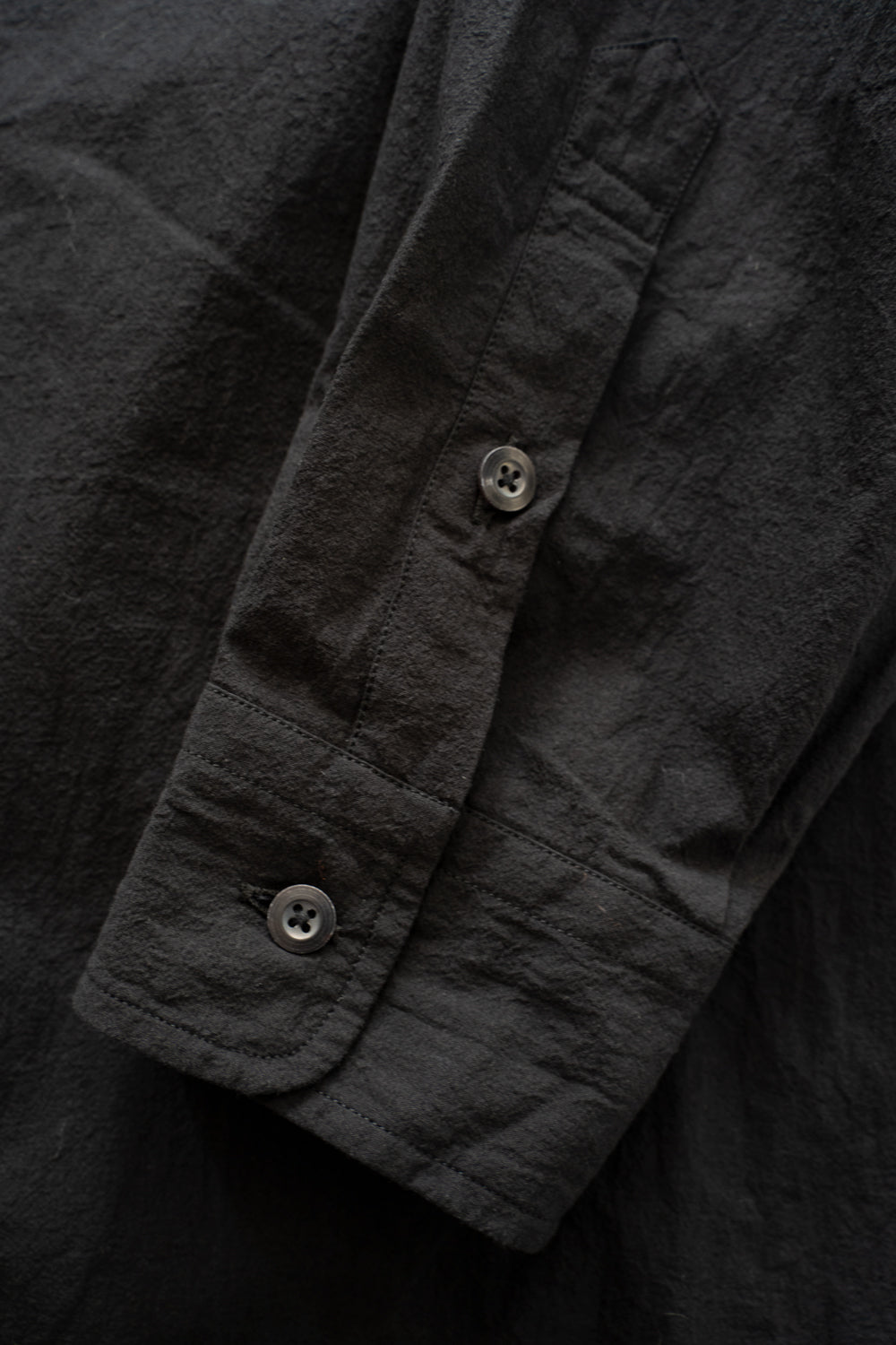 【ラスト1点】Over Sized Short Collar Shirts(BLACK)