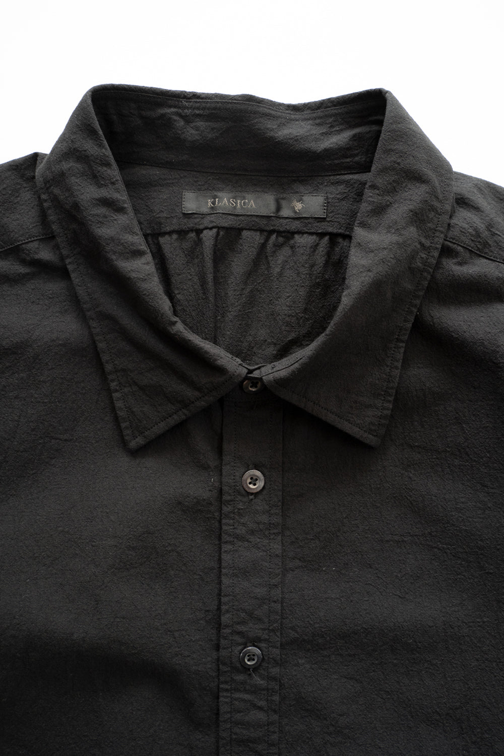 【ラスト1点】Plain Looks Unbalance Shirts(BLACK)