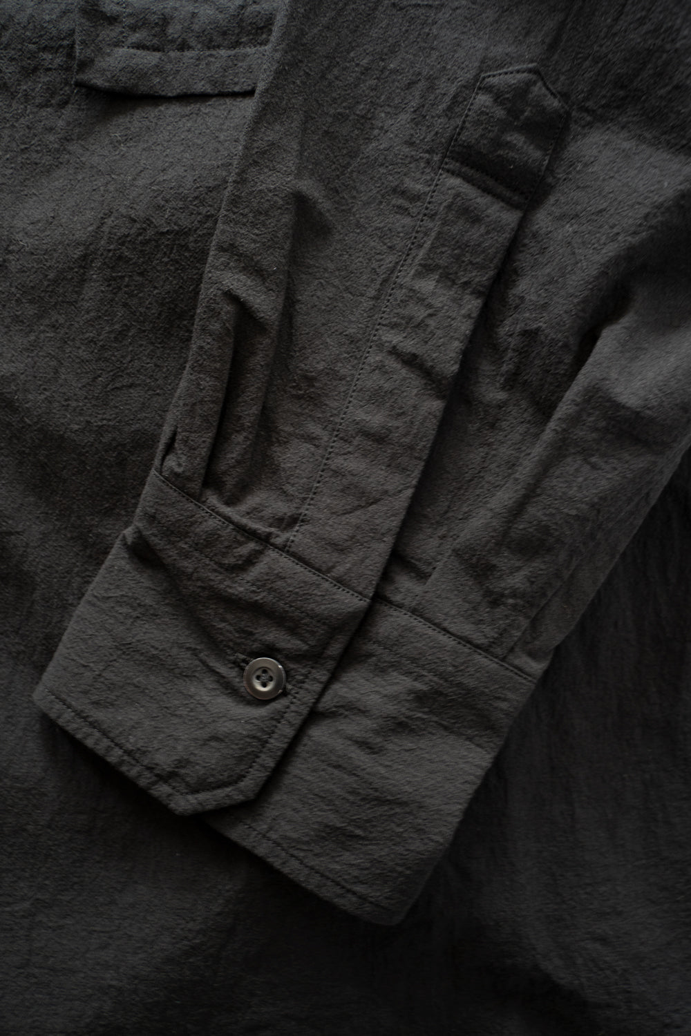 【ラスト1点】Plain Looks Unbalance Shirts(BLACK)