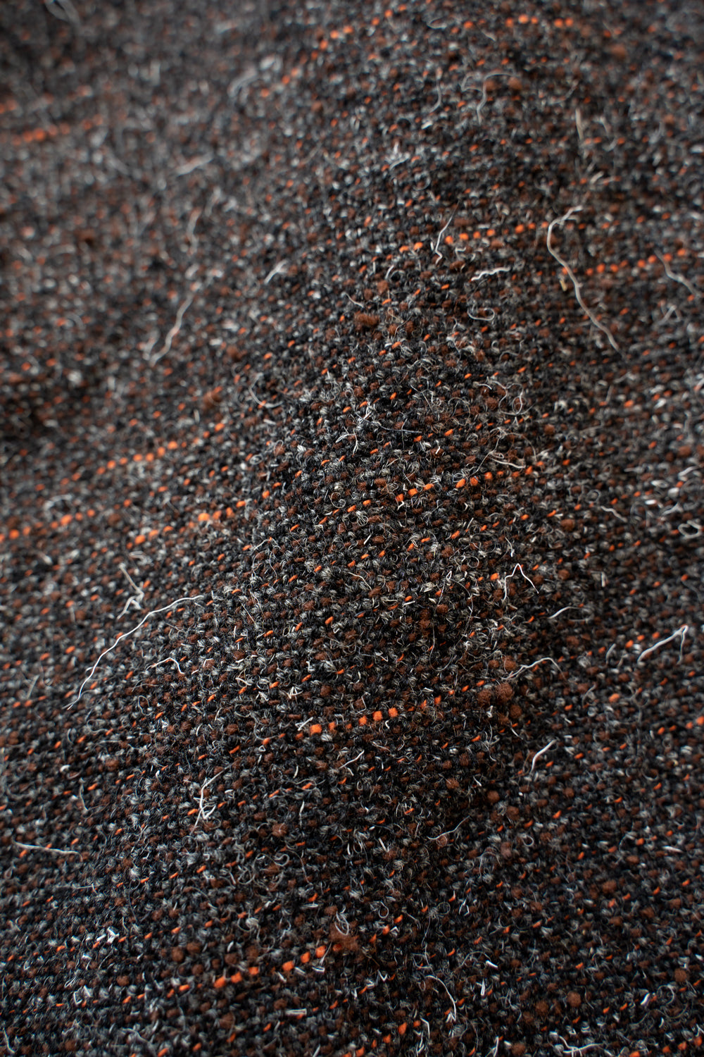 【ラスト1点】Cut Off Hem Belted Gown Coat(MIX BROWN)