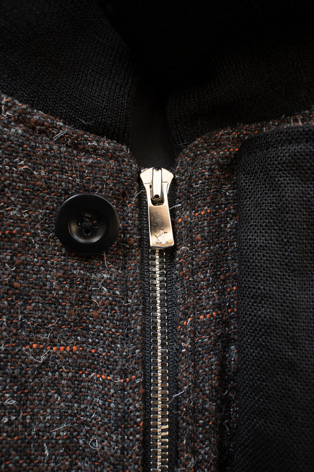 【ラスト1点】Volume Sleeve Tankers Blouson(MIX BROWN)