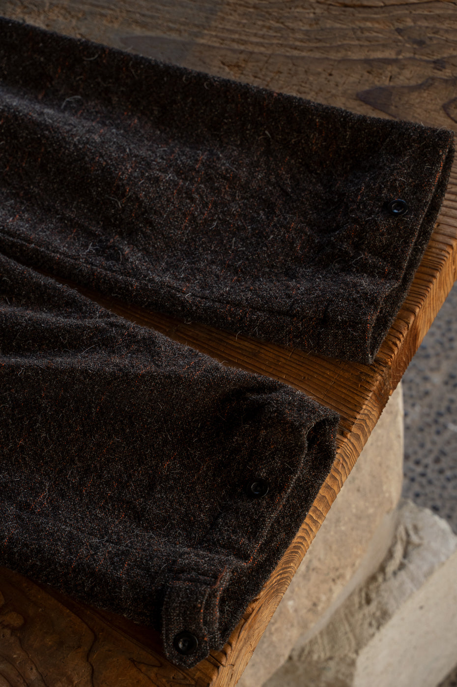 【ラスト1点】Bias Tuck Strings Tapered TRS(MIX BROWN)