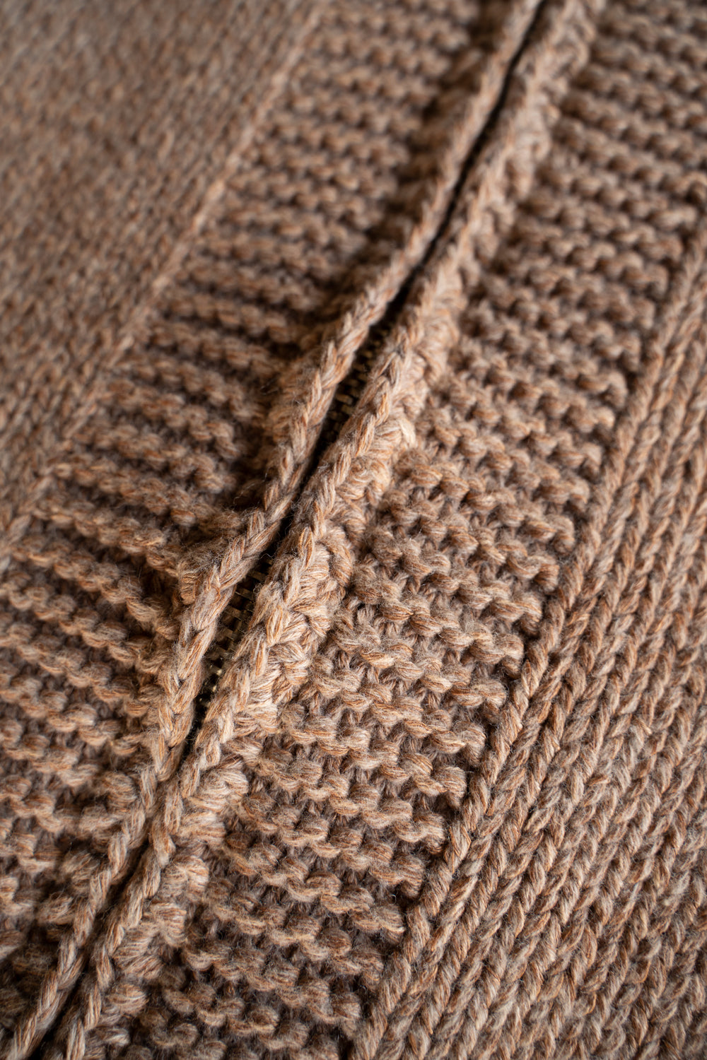 【ラスト1点】Cotton/Papar/Wool HAND KNITTING cowichan sweater(KAKISHIBU)