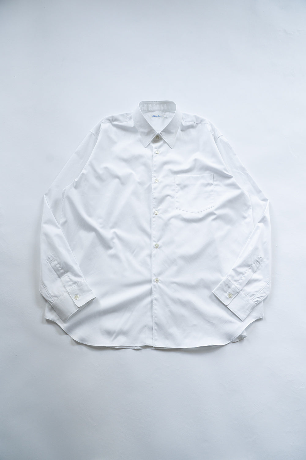 SH01B ブロードボックスレギュラーカラーシャツ(WHITE)