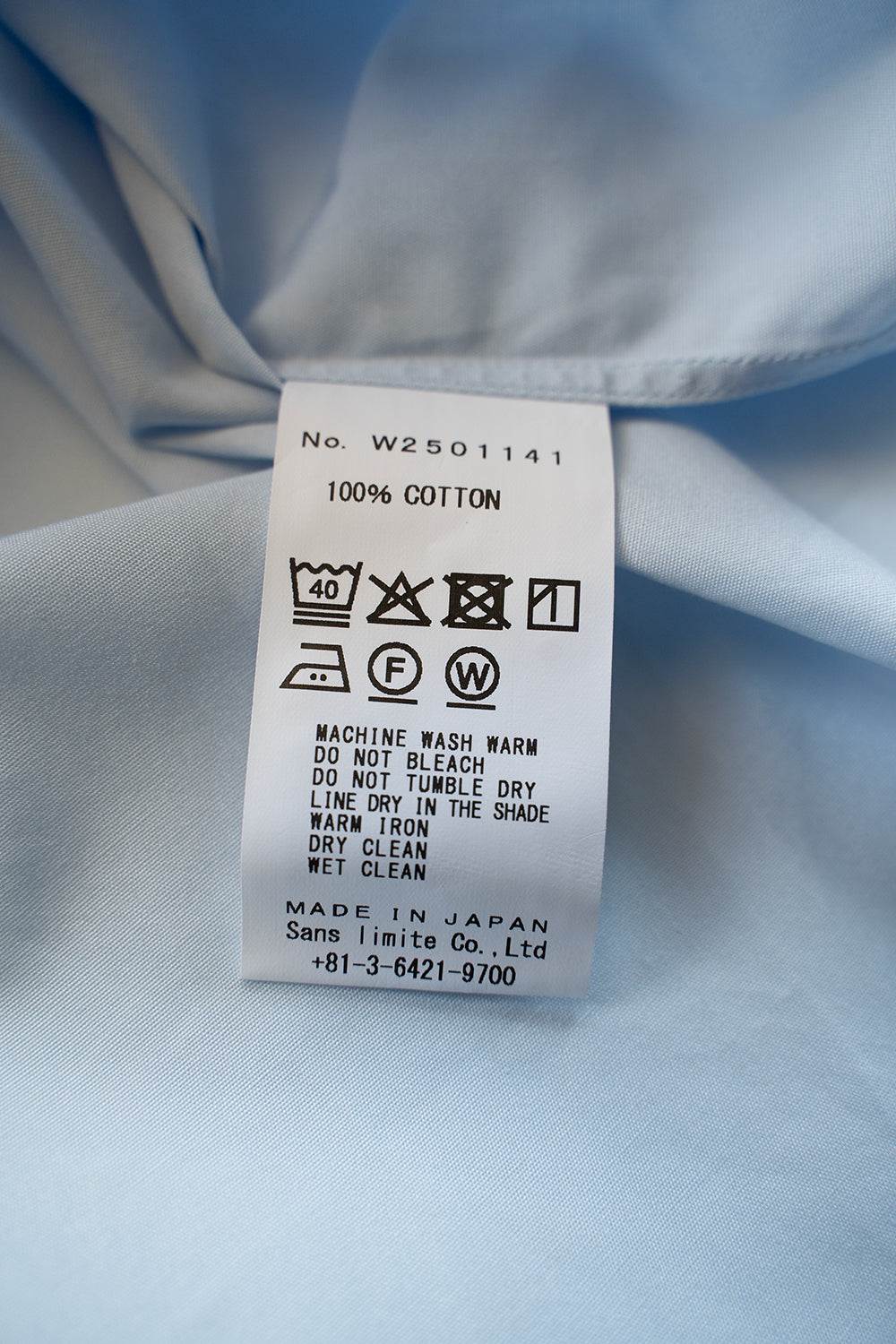 SH04B ブロードボックスNEWワイドカラーシャツ(SAX)