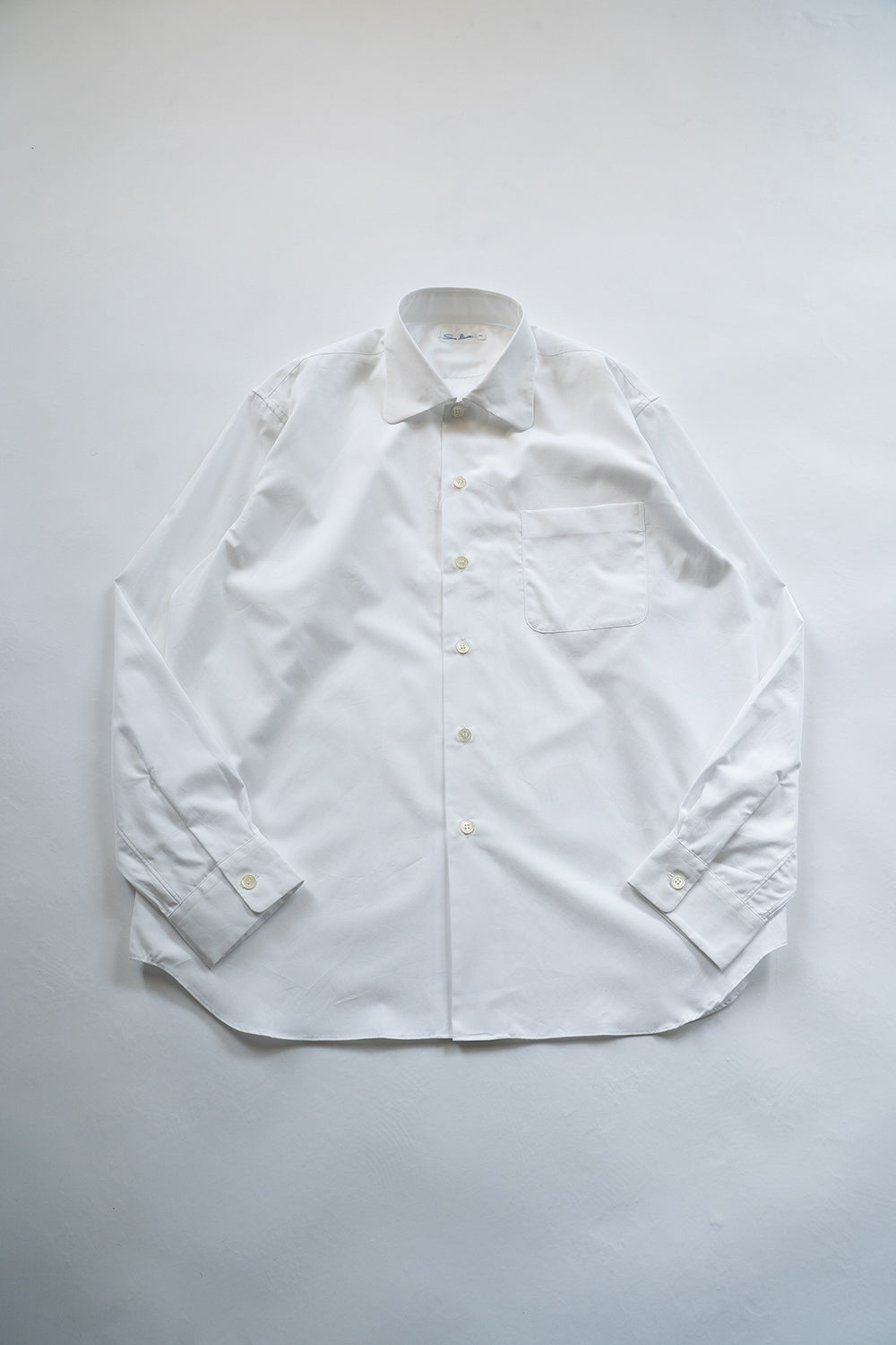 SH04B ブロードボックスNEWワイドカラーシャツ(WHITE)