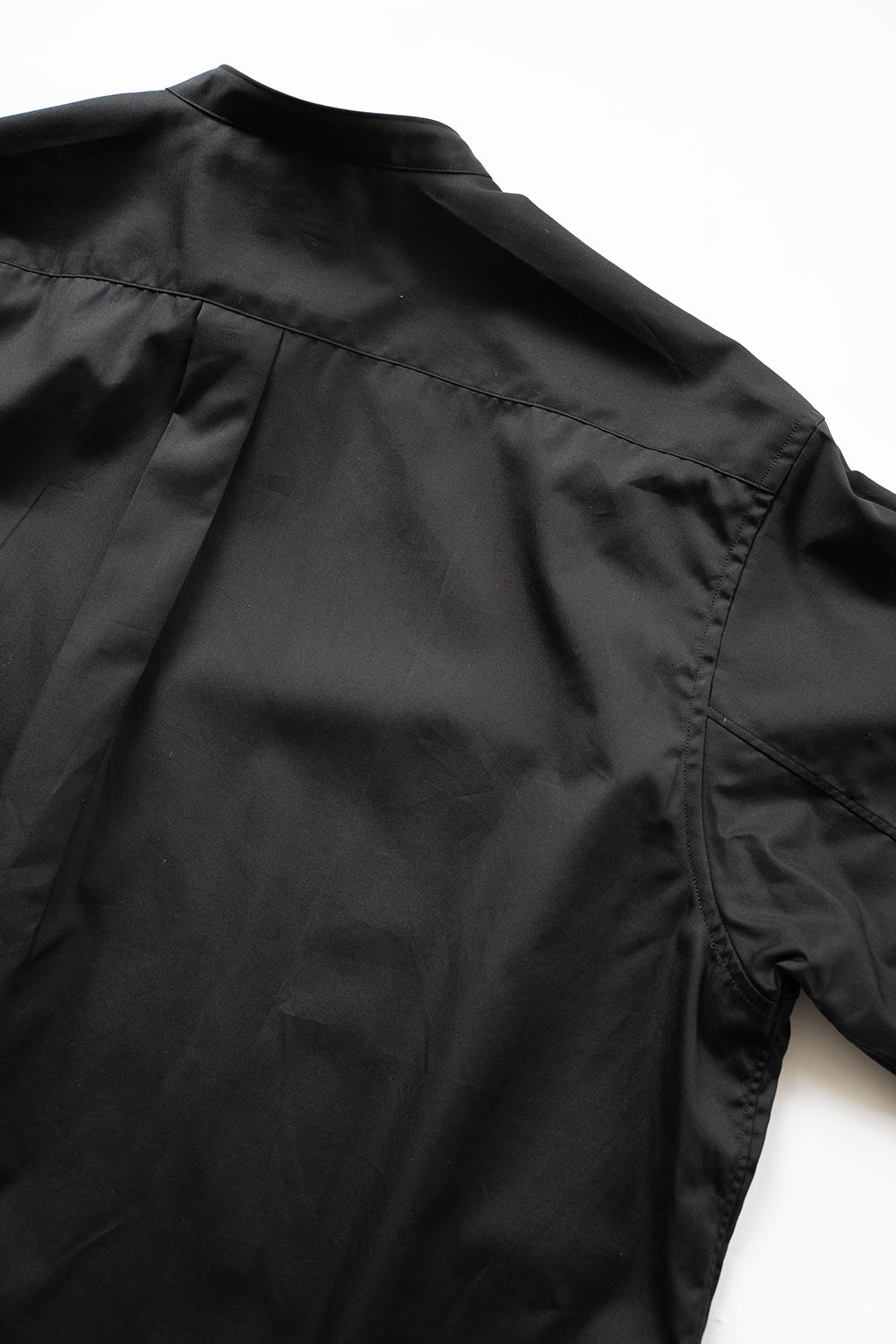 【ラスト1点】SH06B ブロードボックススタンドカラーシャツ(BLACK)