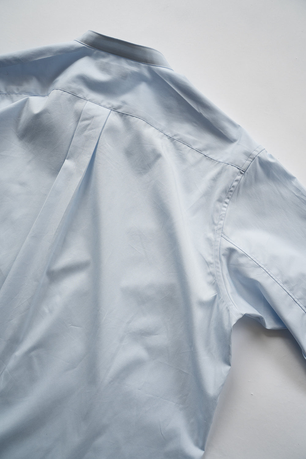 SH06B ブロードボックススタンドカラーシャツ(SAX)