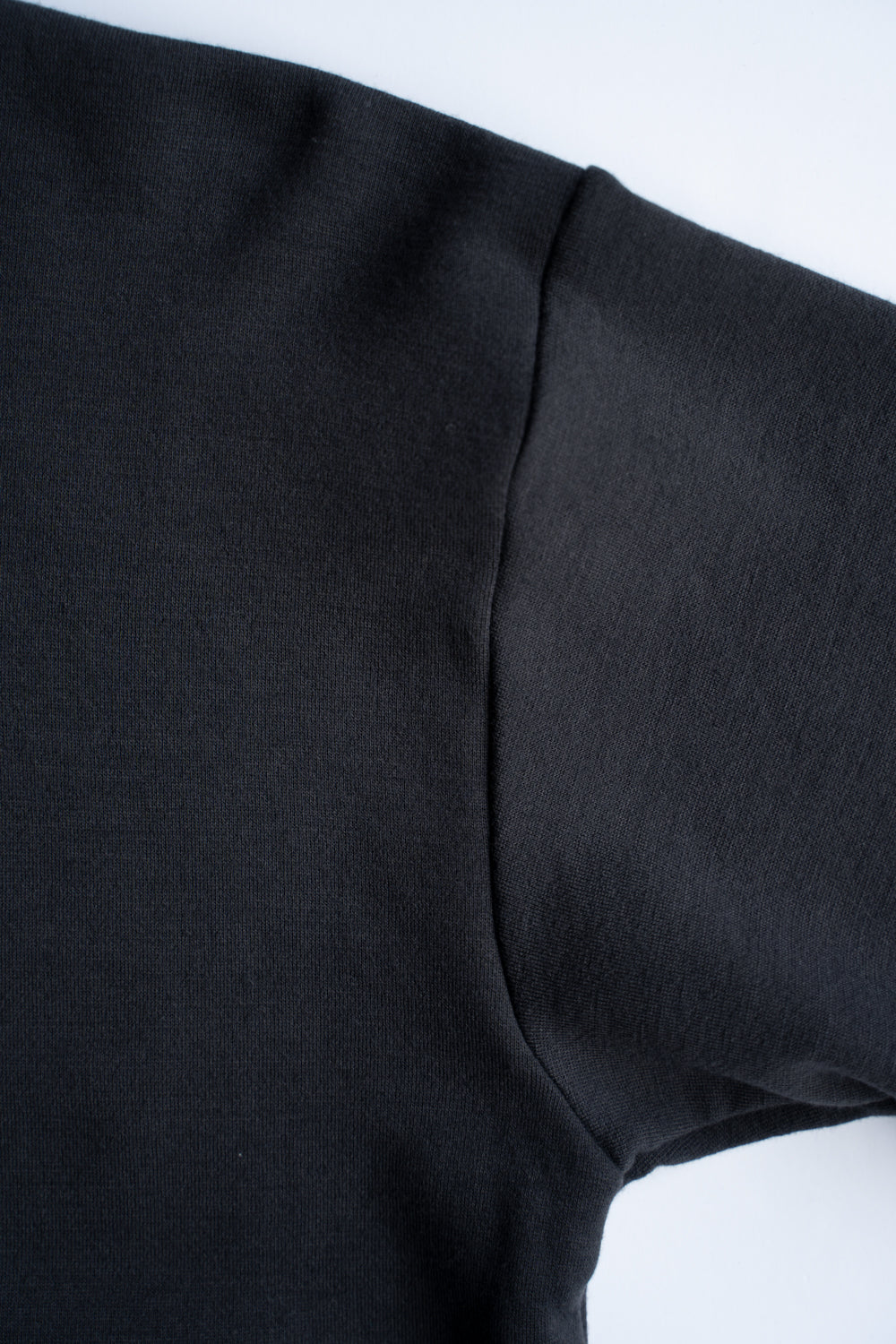 スーパー120'sウール裏毛トレーナー(墨黒)