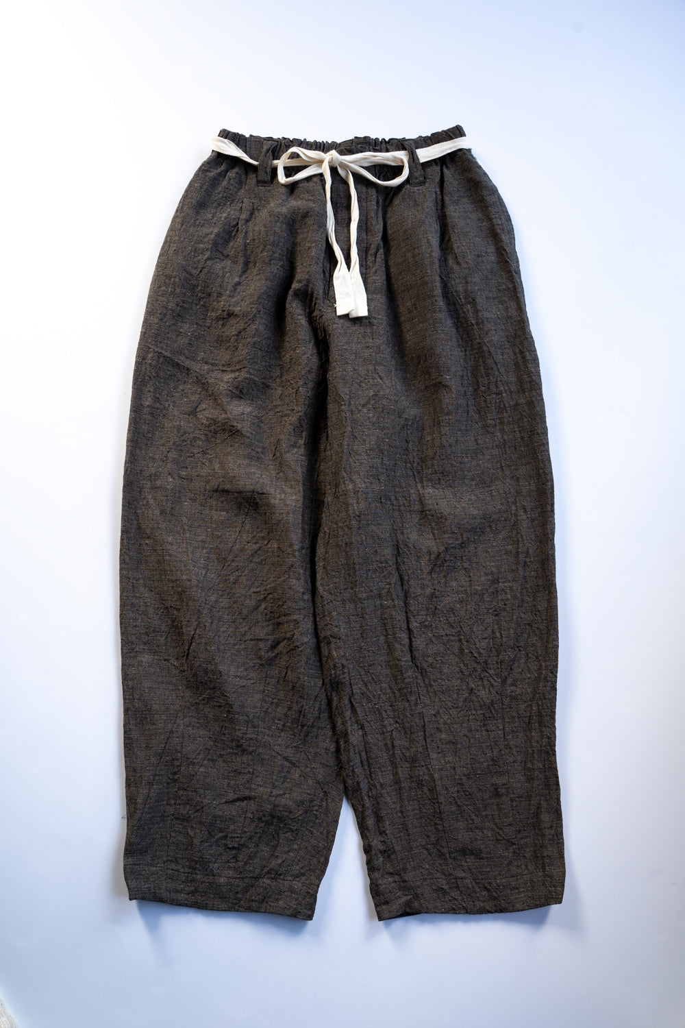 【ラスト1点】Egg Shape Easy Trousers "OVUM-LC"(BROWN)