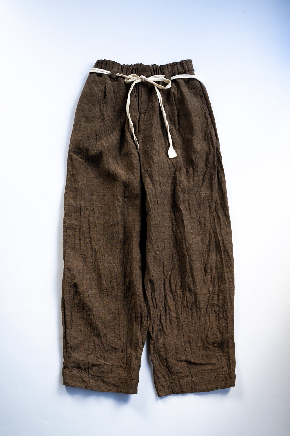 Egg Shape Easy Trousers "OVUM-LC"(SAFRON)