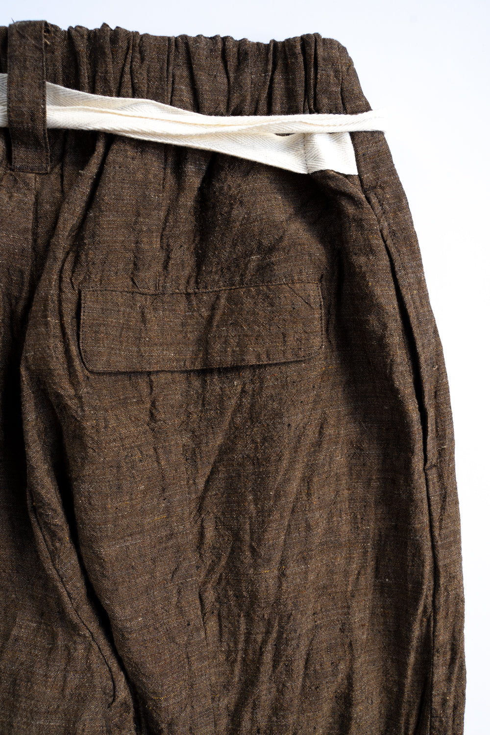 Egg Shape Easy Trousers "OVUM-LC"(SAFRON)