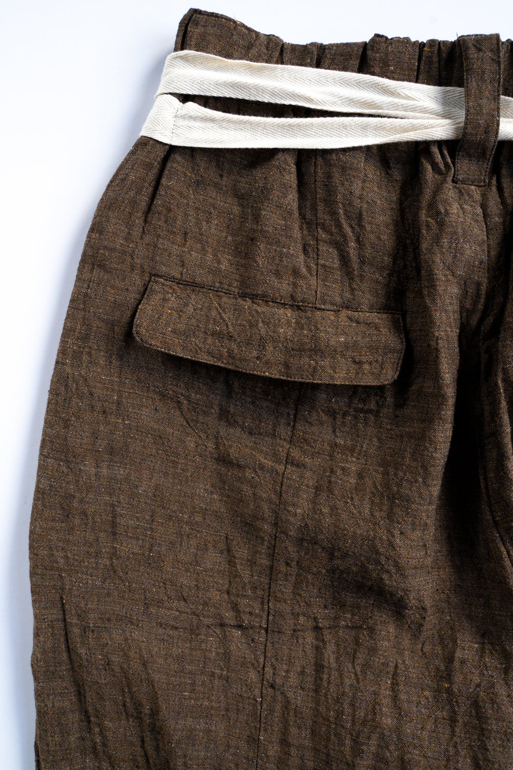 Egg Shape Easy Trousers "OVUM-LC"(SAFRON)