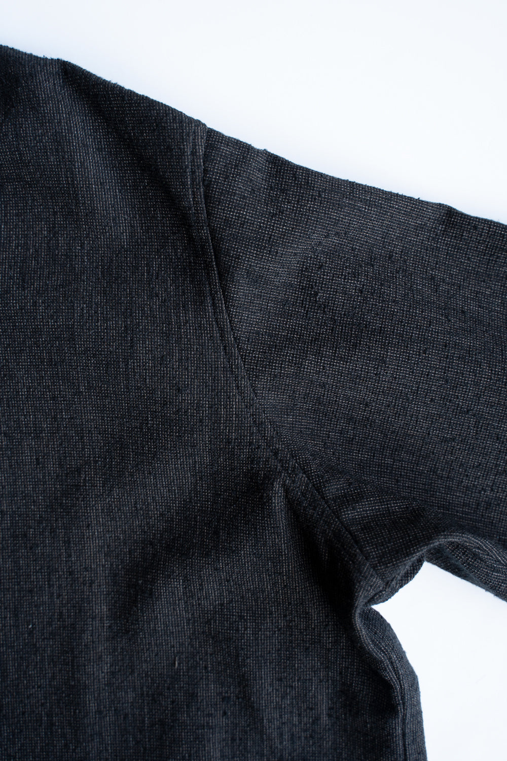 Stand Collar Long Tail Shirts"SH-042"(CACAO NIB)