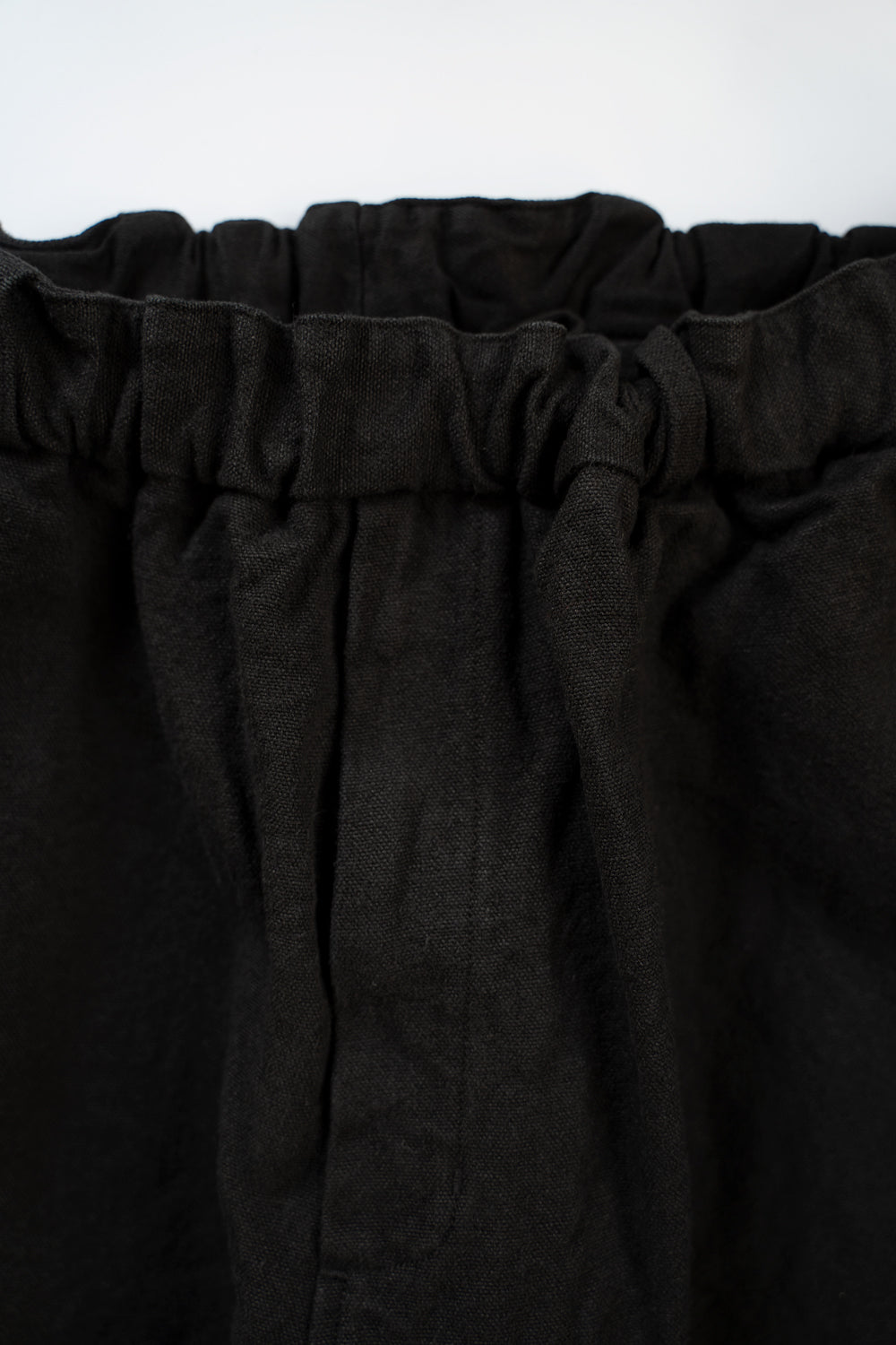 亜麻苧麻ワイドパンツ(黒)