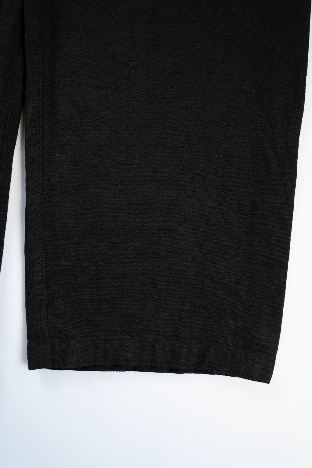 亜麻苧麻ワイドパンツ(黒)