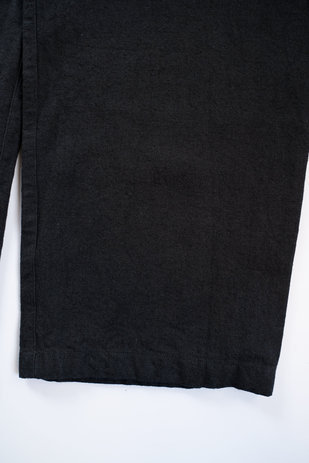 亜麻苧麻ワイドパンツ(墨黒)