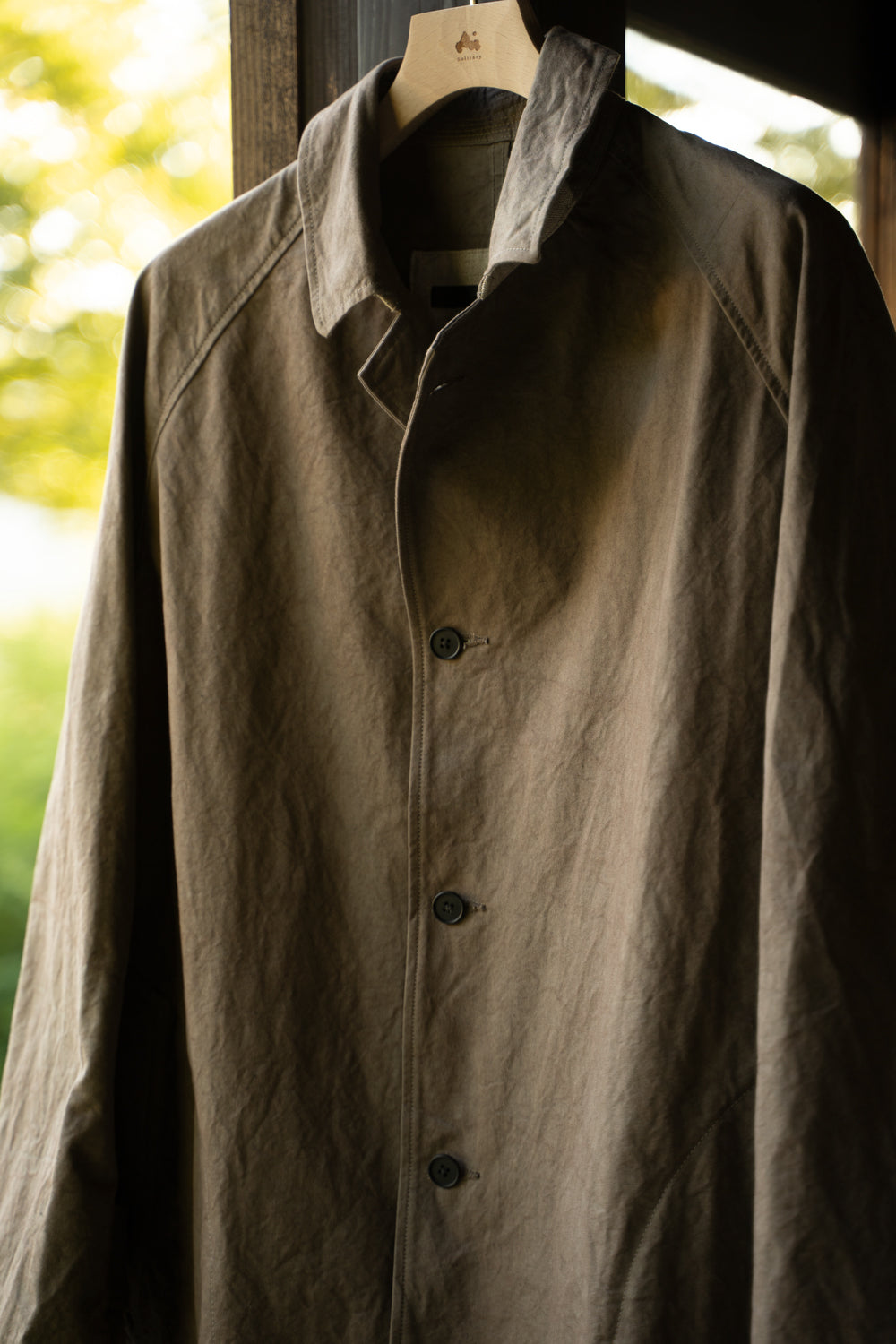 【ラスト1点】Single Layer Balmacaan Coat "GOHST Ⅱ"(DUST)