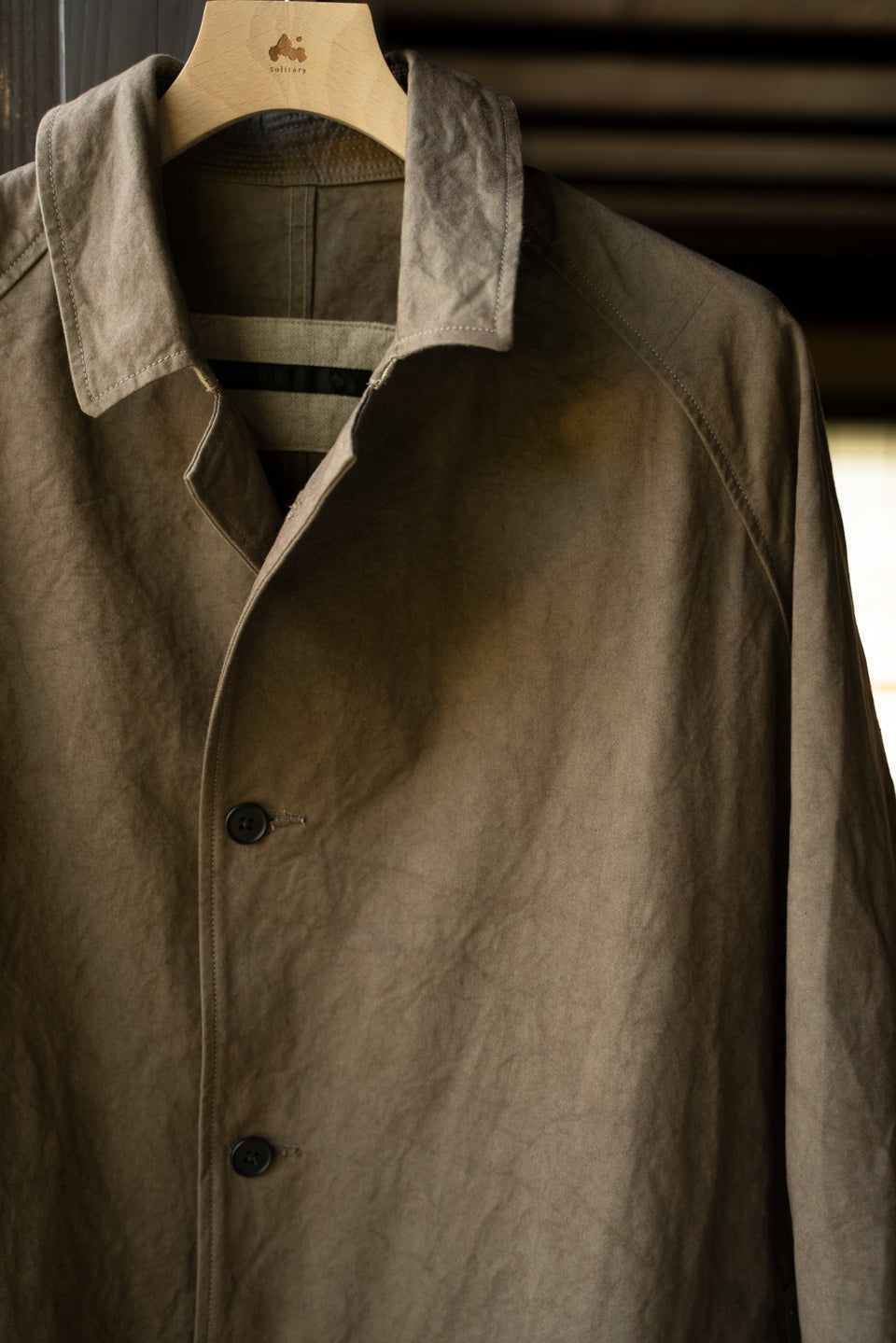 【ラスト1点】Single Layer Balmacaan Coat "GOHST Ⅱ"(DUST)