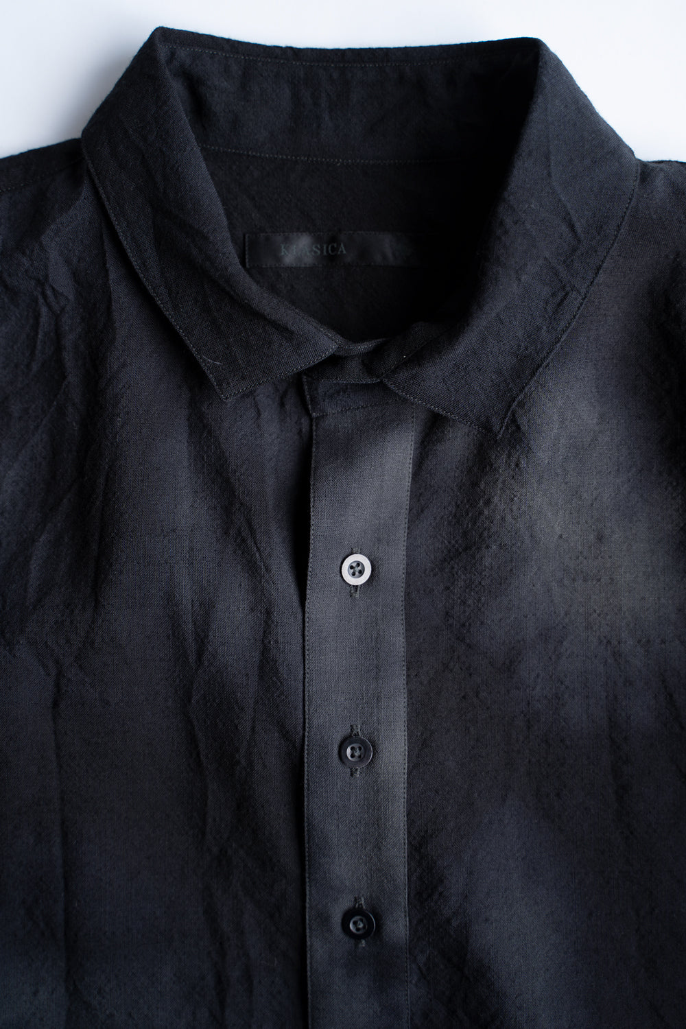 Over Sized Short Collar Shirts "SH-039"-MN(GRAY)