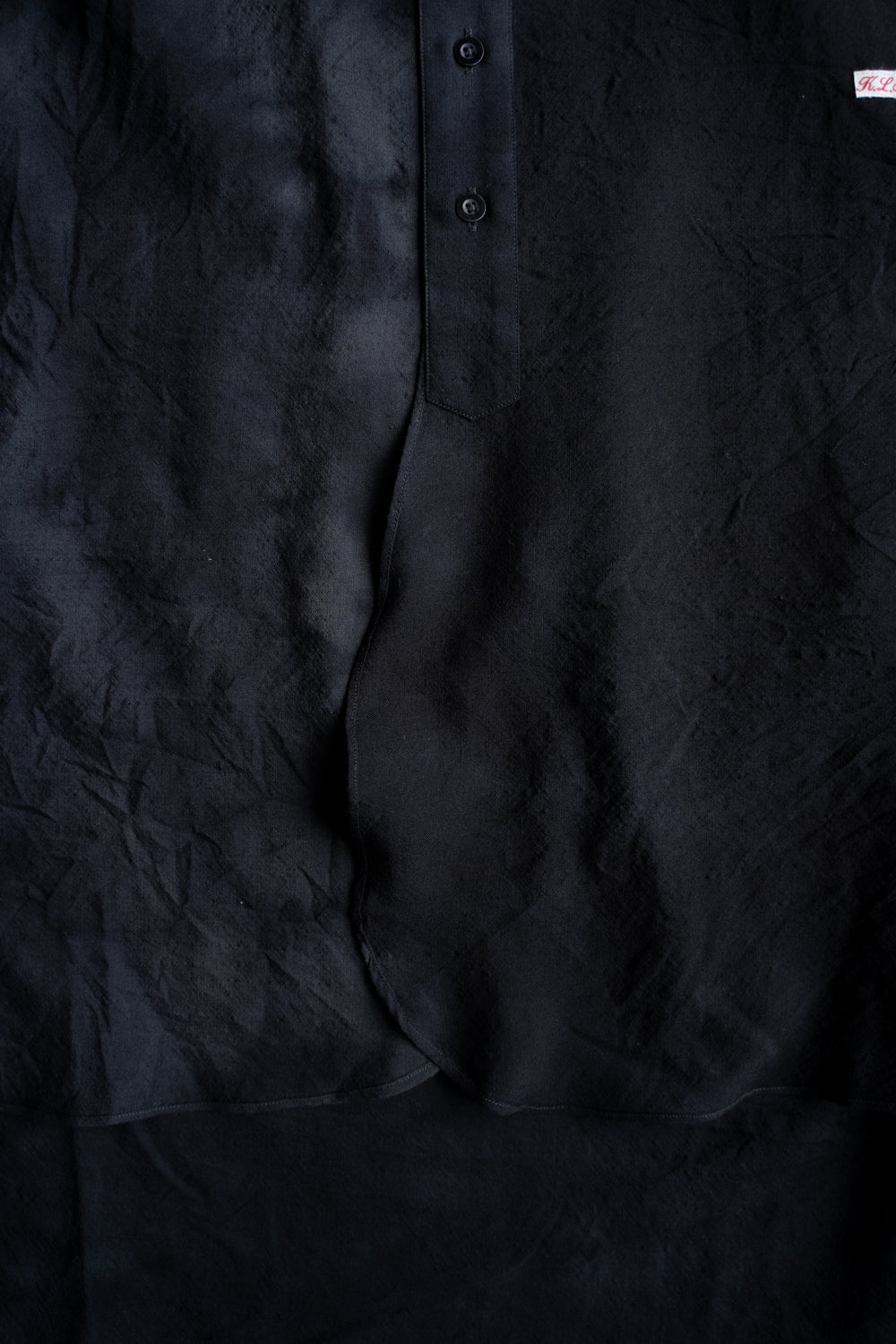 Over Sized Short Collar Shirts "SH-039"-MN(GRAY)