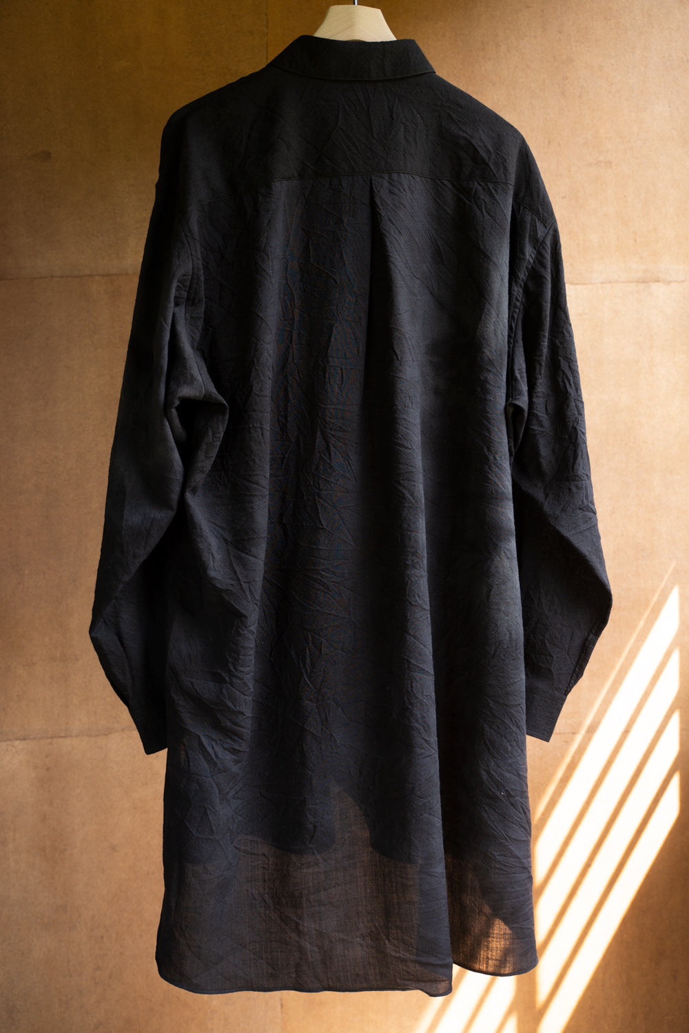 Over Sized Short Collar Shirts "SH-039"-MN(GRAY)