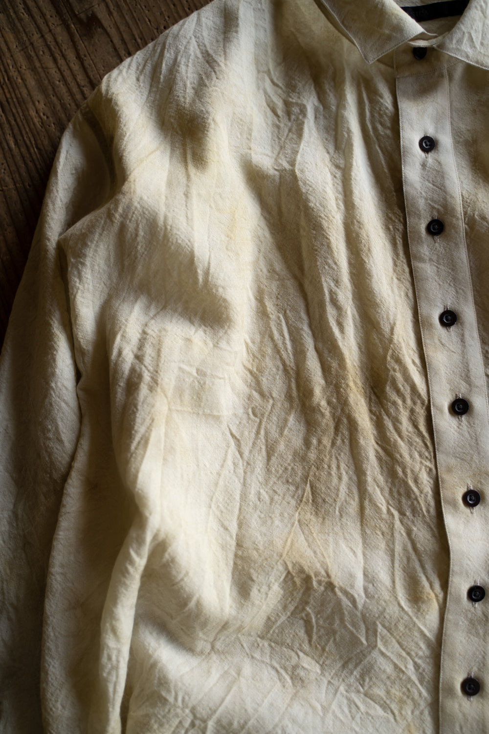 【ラスト1点】Over Sized Short Collar Shirts "SH-039"-MN(ECRU)