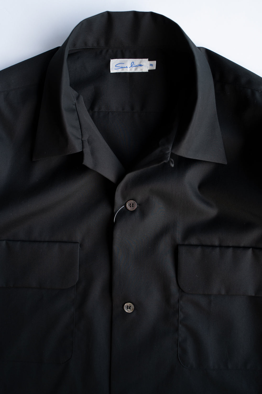 SH03B ボックス大開襟（BLACK）