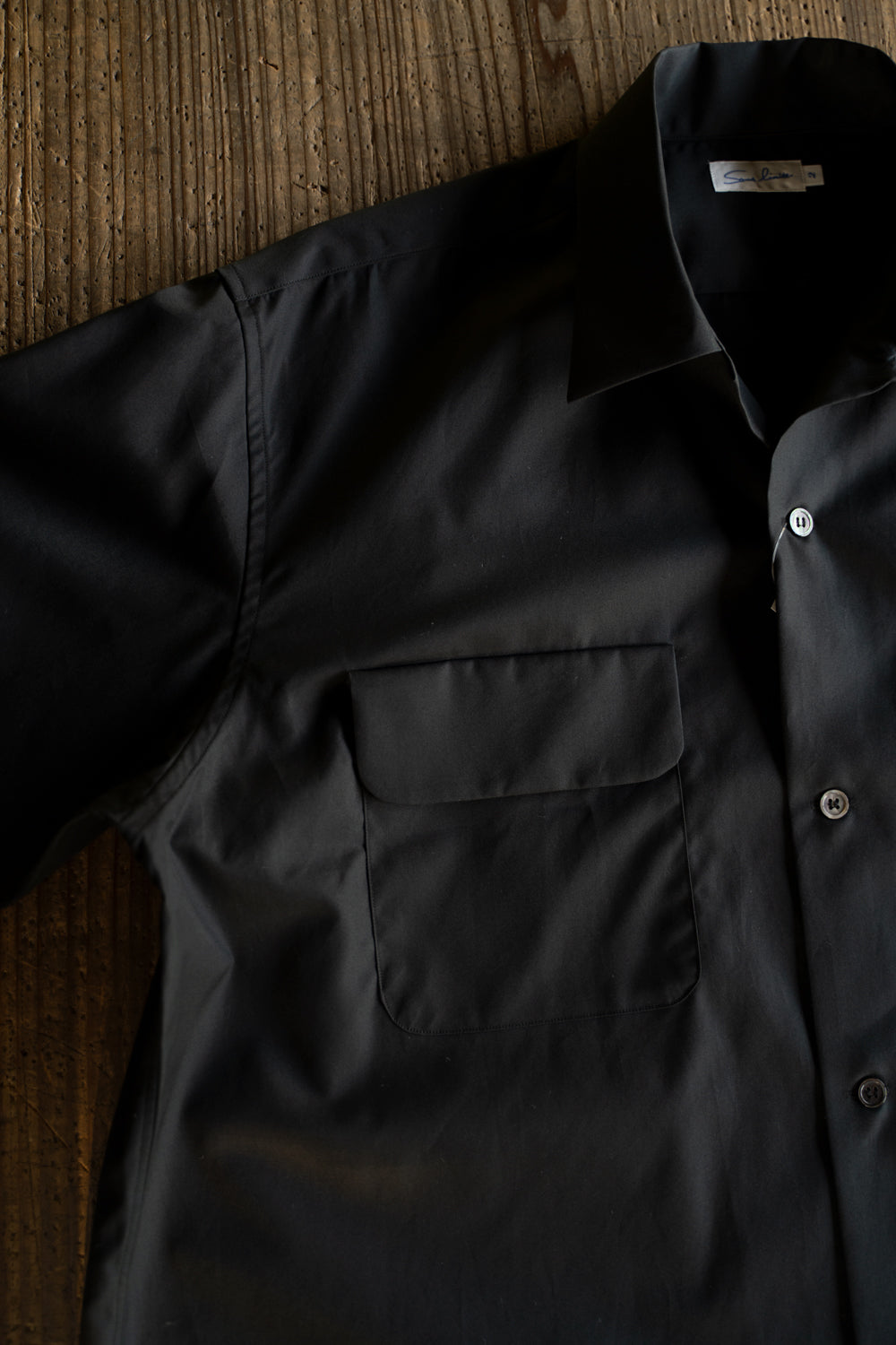 SH03B ボックス大開襟（BLACK）
