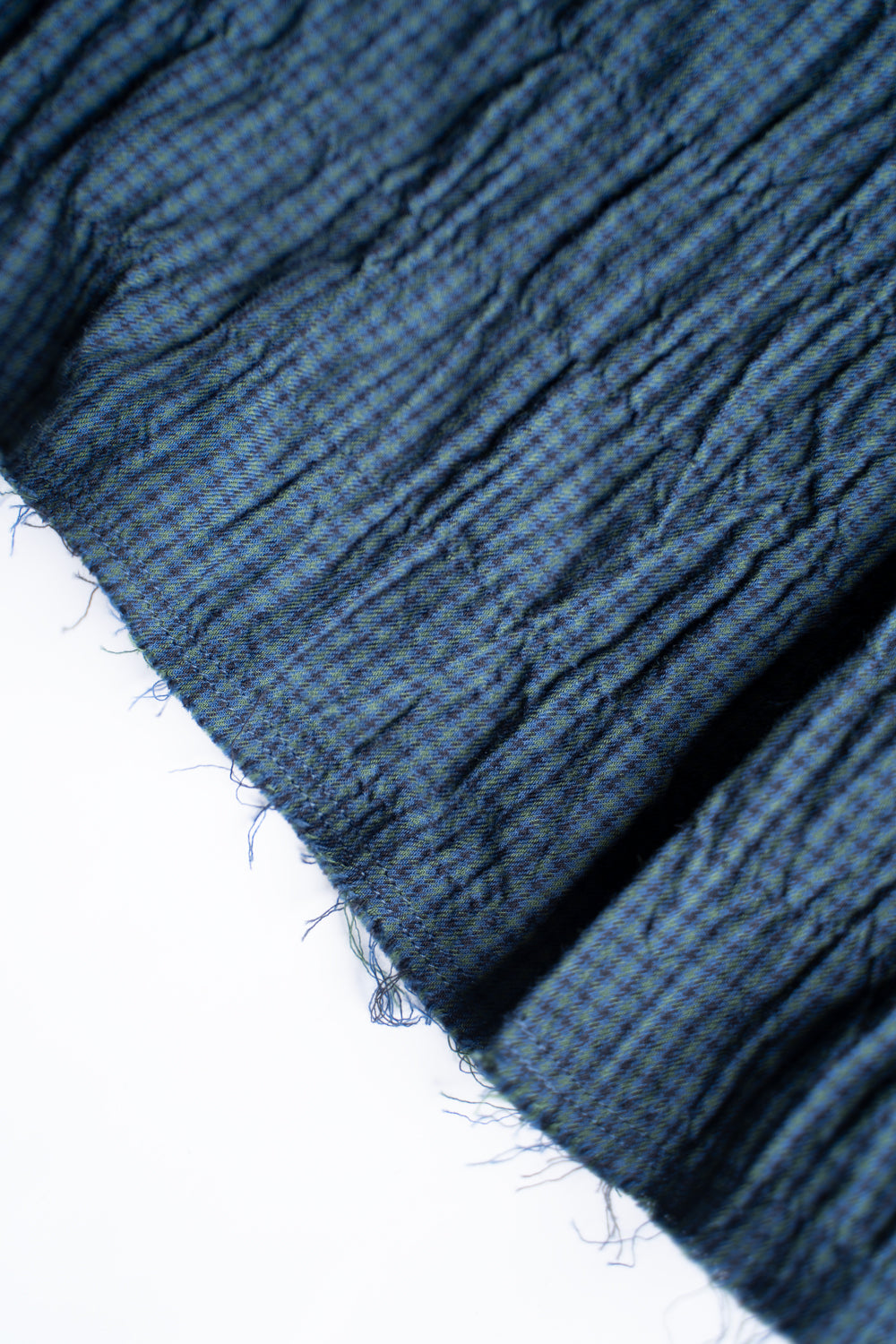 【ラスト1点】Shearling Twill Check Shadow Panel Shirt/シャーリングツイルチェックシャドウパネルシャツ（NAVY GREEN）