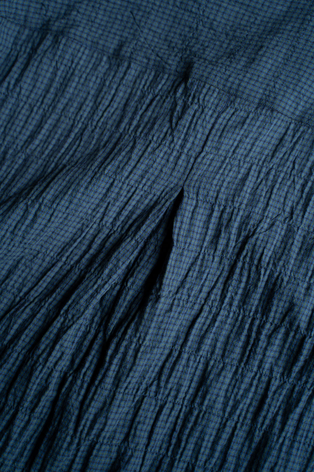 【ラスト1点】Shearling Twill Check Shadow Panel Shirt/シャーリングツイルチェックシャドウパネルシャツ（NAVY GREEN）