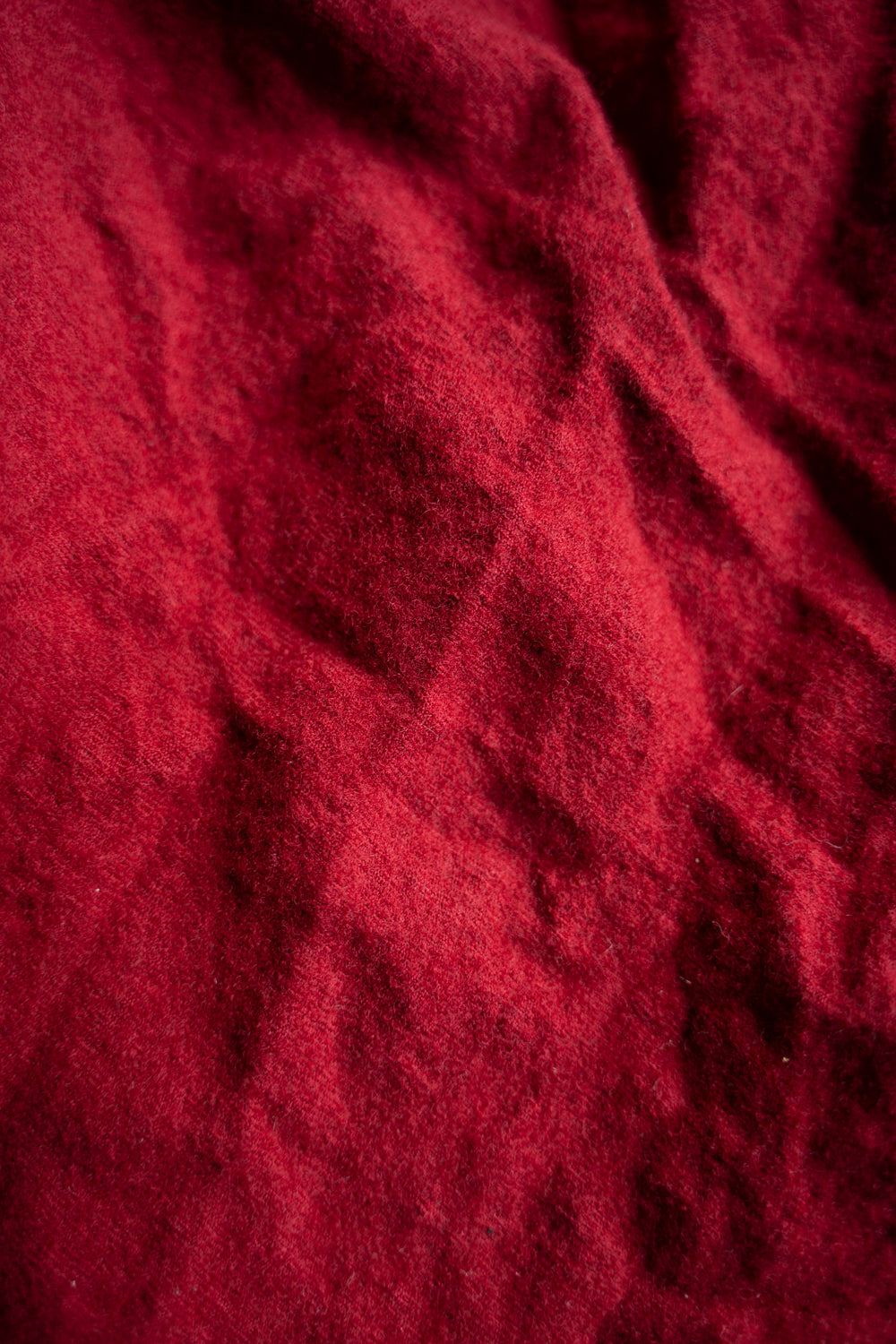 【ラスト1点】Randomly Felted Fabric Circle Pants//ランダムリーフェルトファブリックサークルパンツ（RED）
