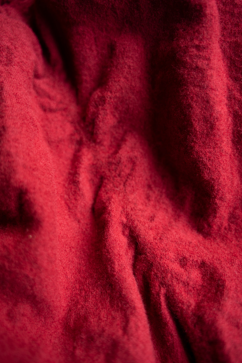 【ラスト1点】Randomly Felted Fabric Circle Pants//ランダムリーフェルトファブリックサークルパンツ（RED）
