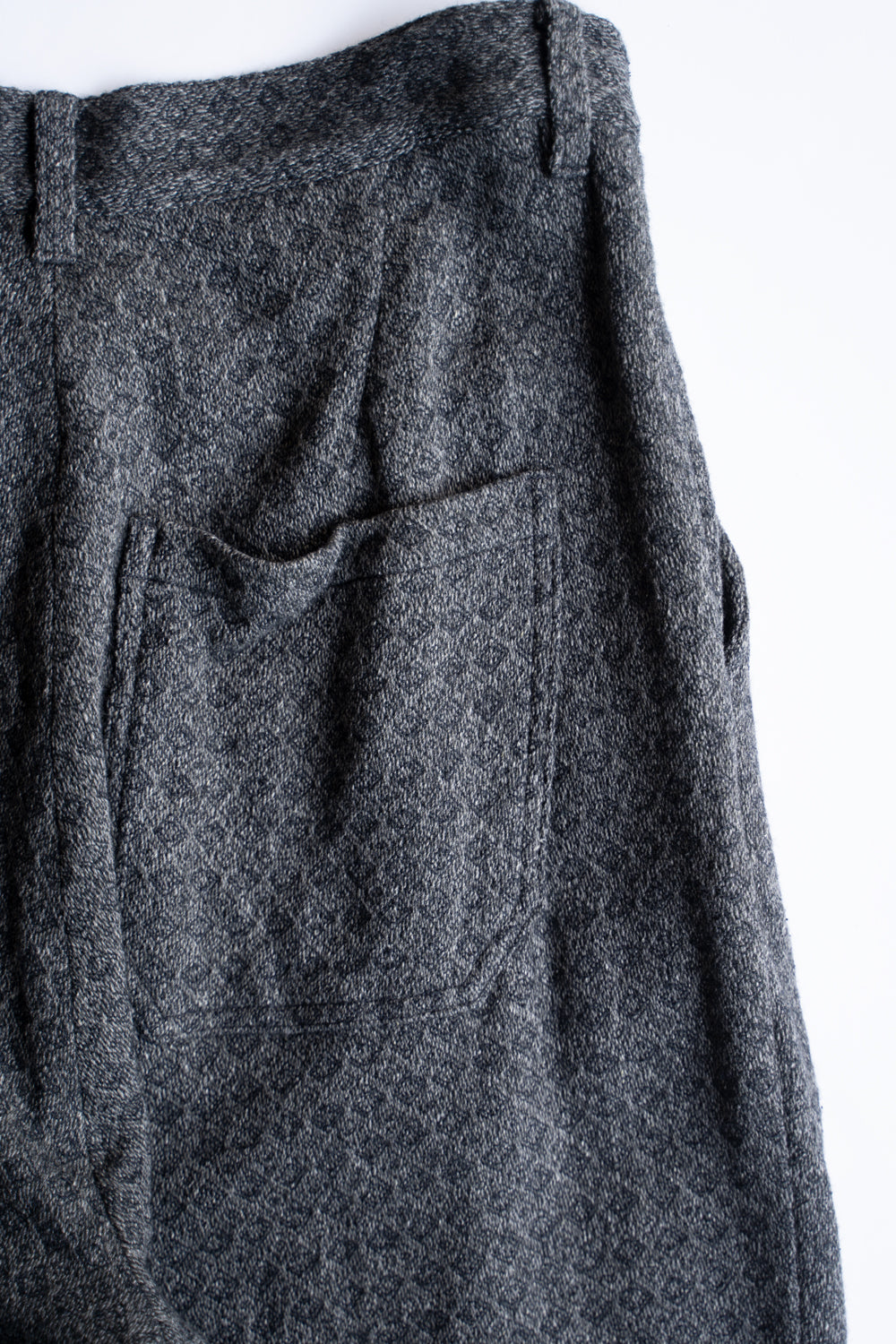 Square Dobby Cloth Straight Pants/スクエアドビークロスストレートパンツ（DARK GRAY）