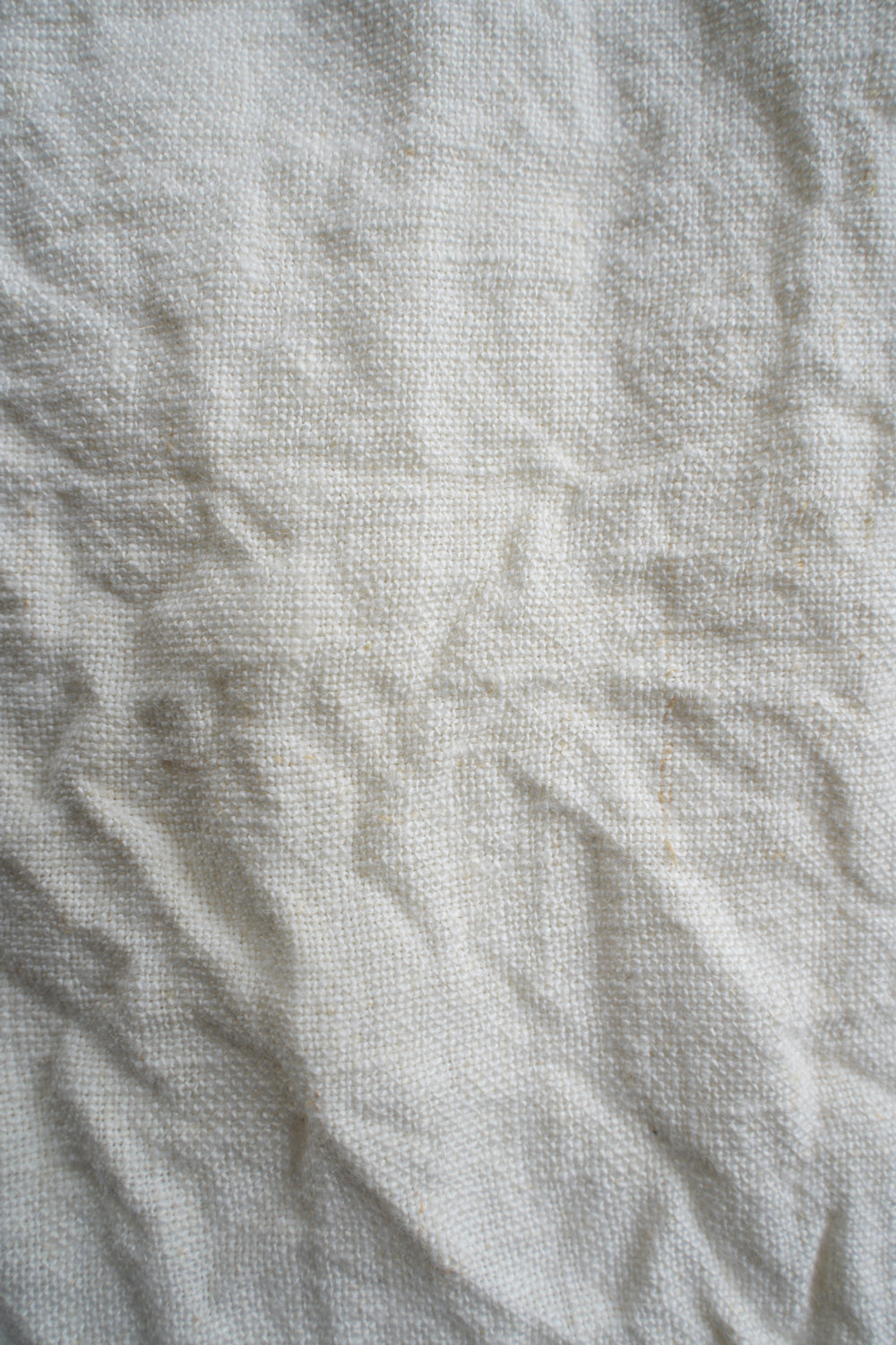 【ラスト１点】Canvas Linen Straight Pants/キャンバスリネンストレートパンツ（WHITE）
