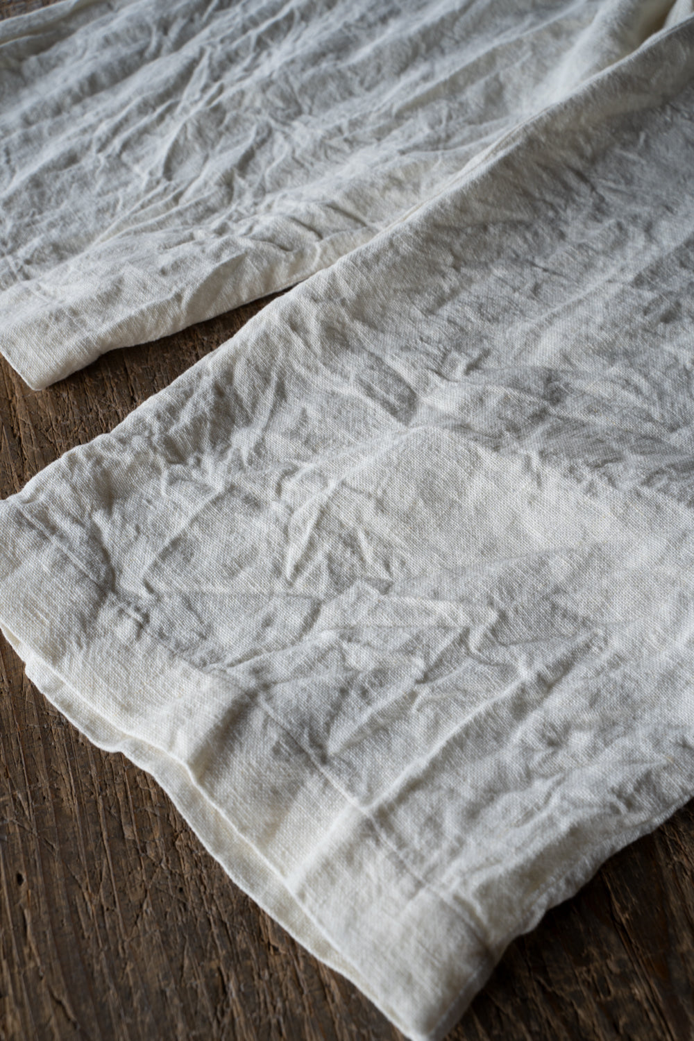 【ラスト１点】Canvas Linen Straight Pants/キャンバスリネンストレートパンツ（WHITE）