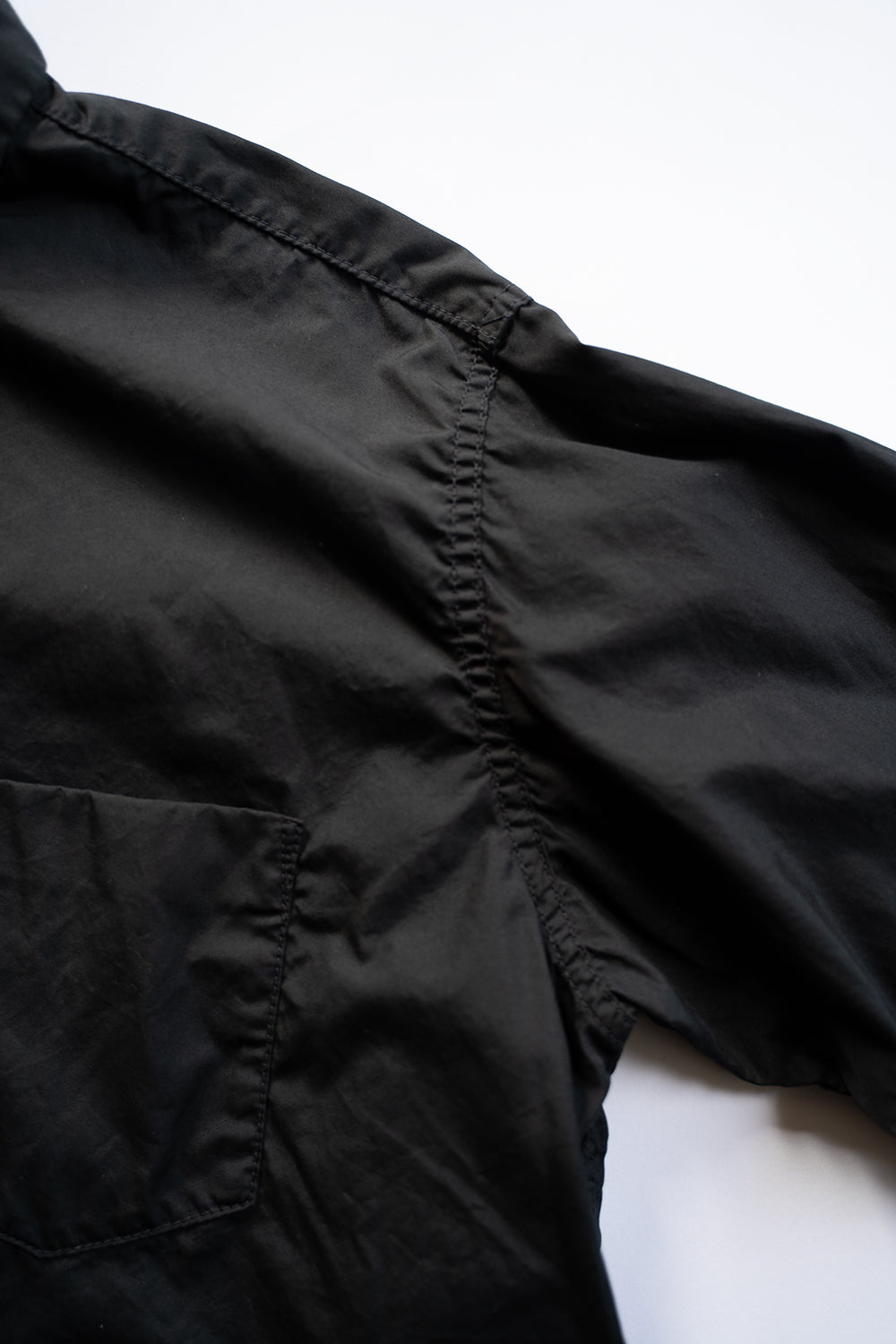 【ラスト1点】SH01B ボックスレギュラー２本針シャツ（BLACK）