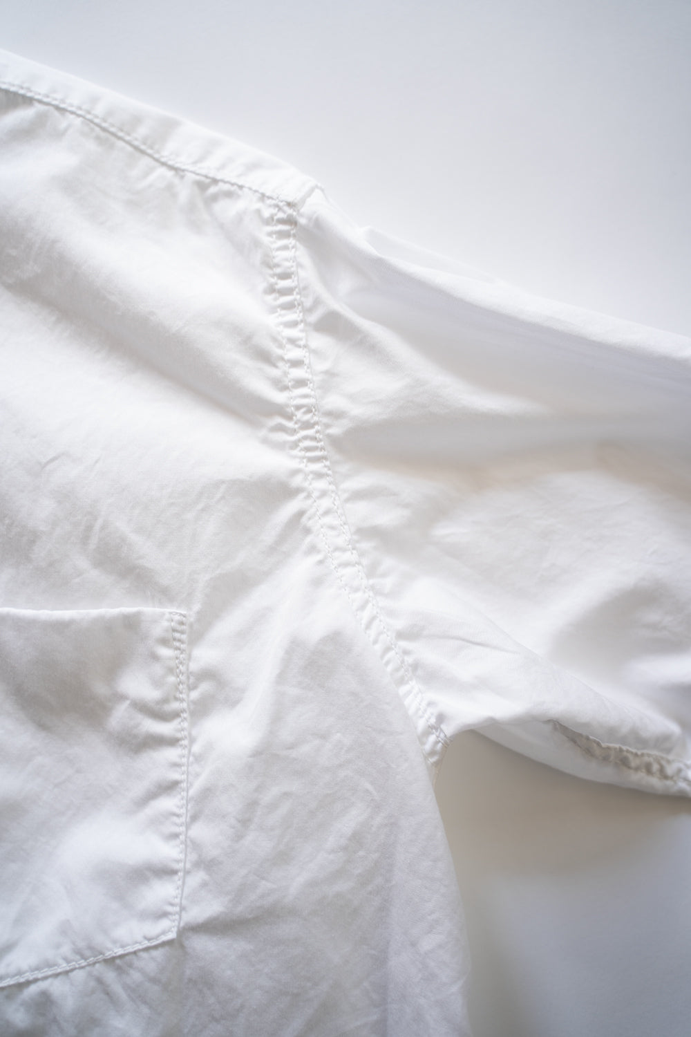 SH01B ボックスレギュラー２本針シャツ（WHITE）