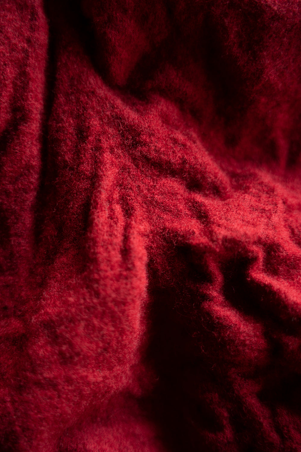 【ラスト1点】Randomly Felted Fabric Circle Pants//ランダムリーフェルトファブリックサークルパンツ（RED）
