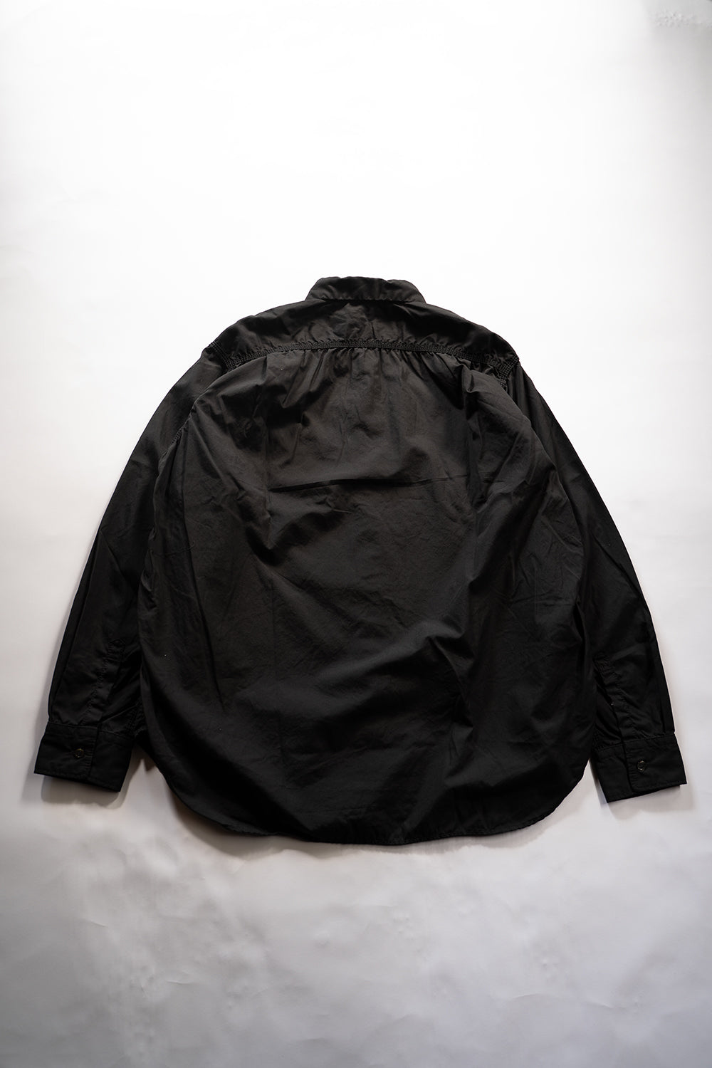 SH04B ボックスワイド3本針シャツ（BLACK）