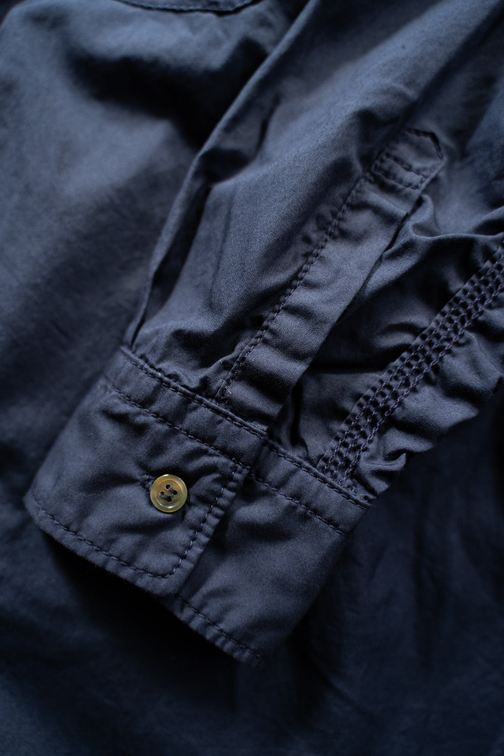 Sans limite/サンリミット】SH04B ボックスワイド3本針シャツ（NAVY）