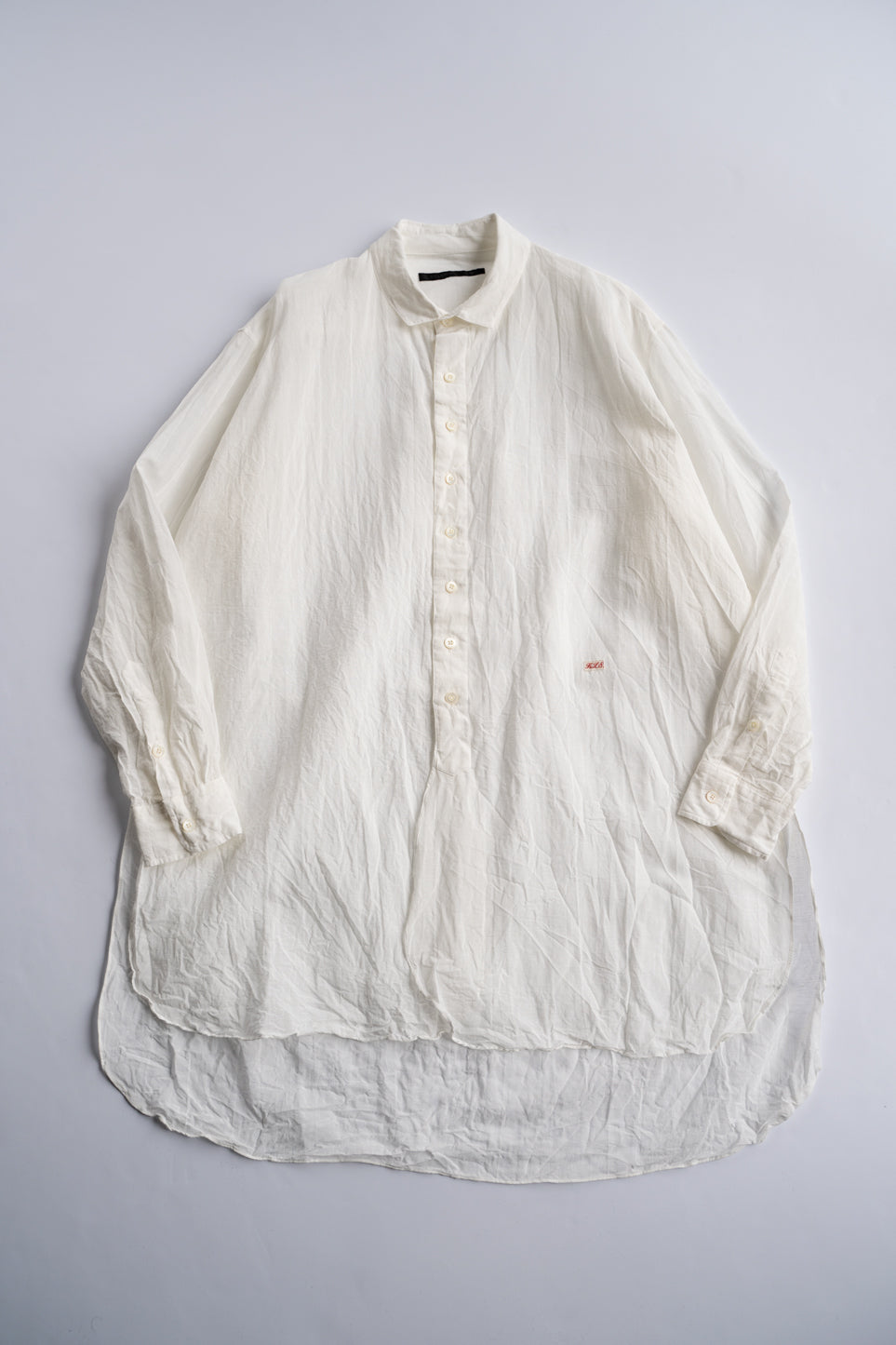 【ラスト1点】Relaxed Fit Classic Semi Long Shirts"SH-039"（WHITE）