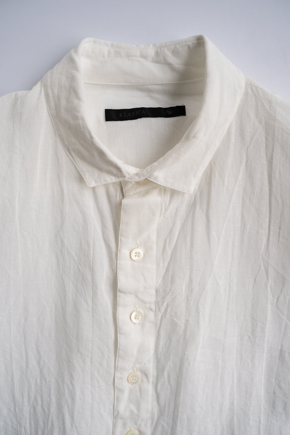 【ラスト1点】Relaxed Fit Classic Semi Long Shirts"SH-039"（WHITE）