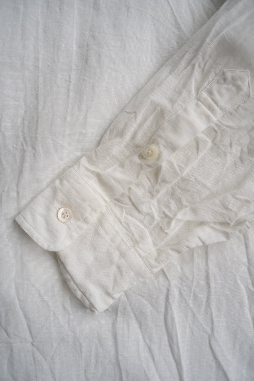 【ラスト1点】Relaxed Fit Classic Semi Long Shirts"SH-039"（WHITE）